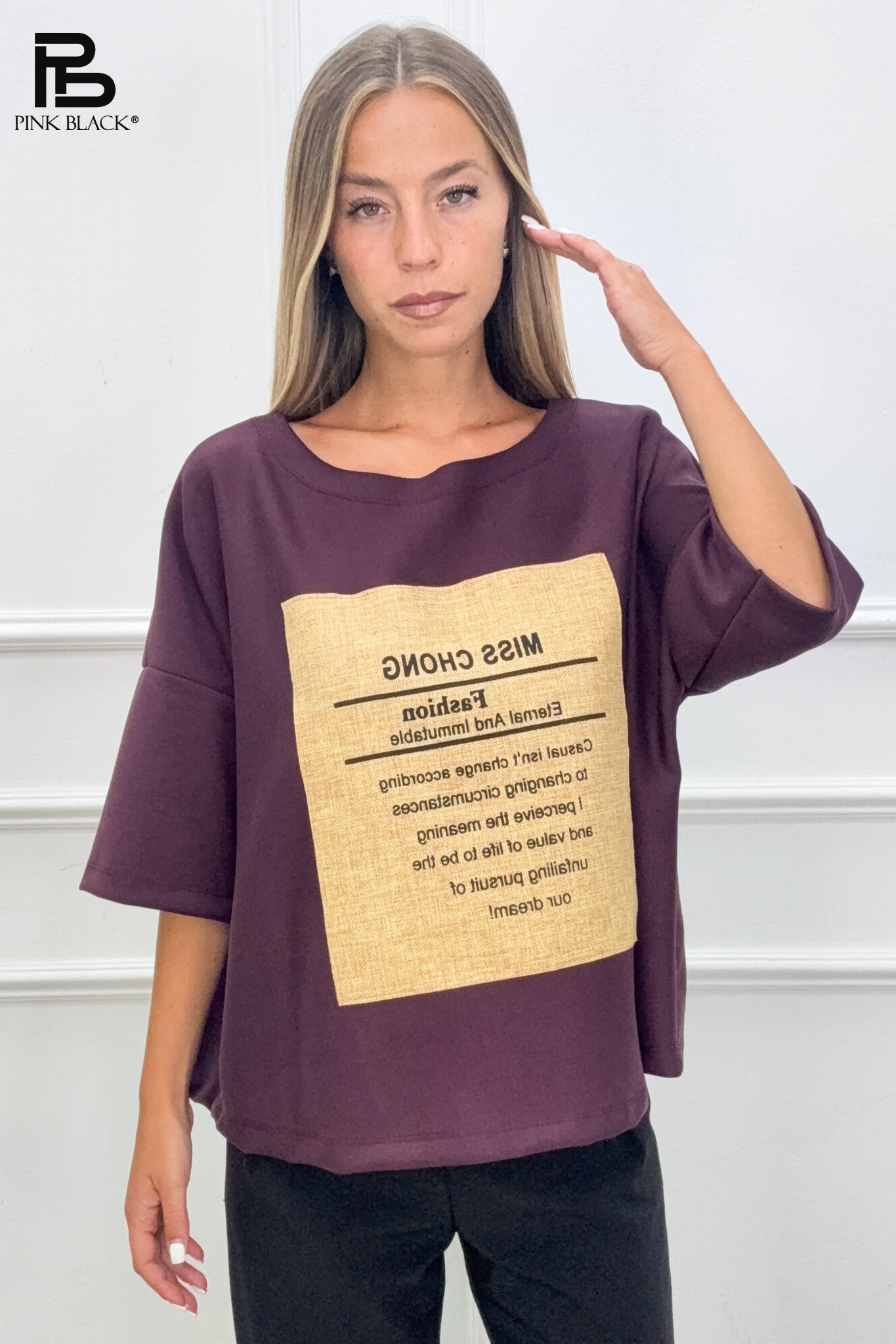 Oversized T‑Shirt with Patch