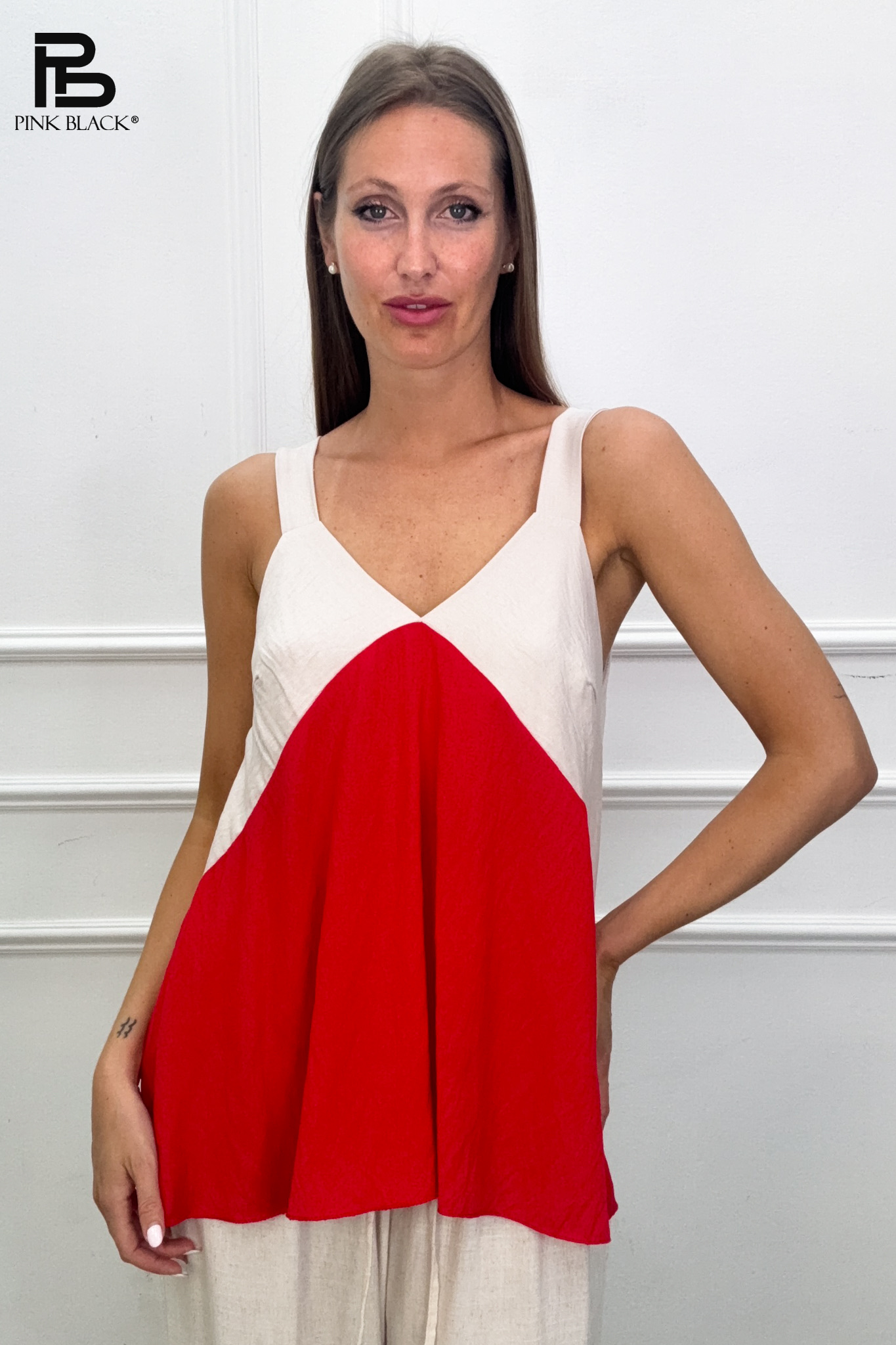 A-line Sleeveless Blouse
