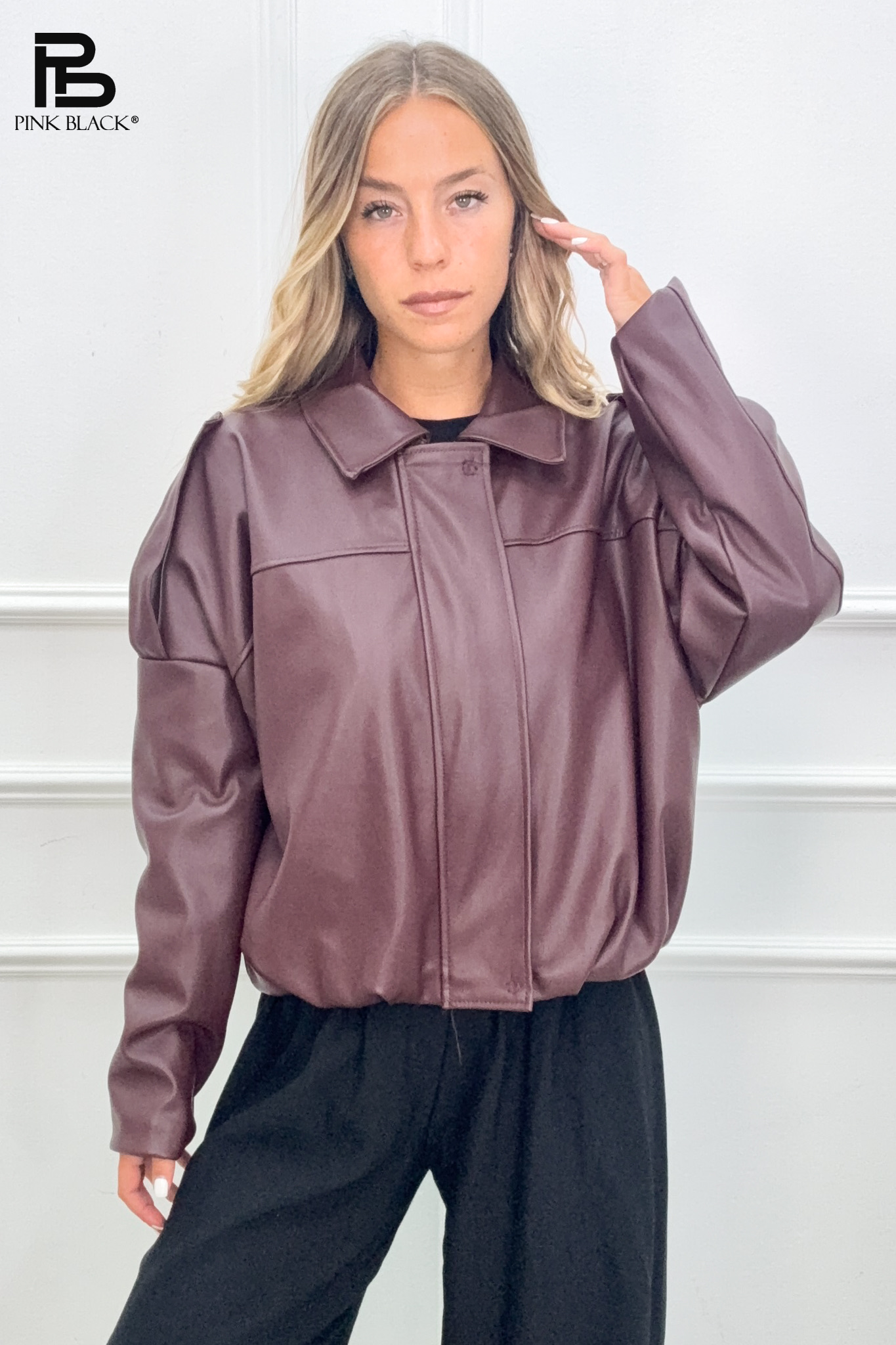 Oversized Jacket with Collar