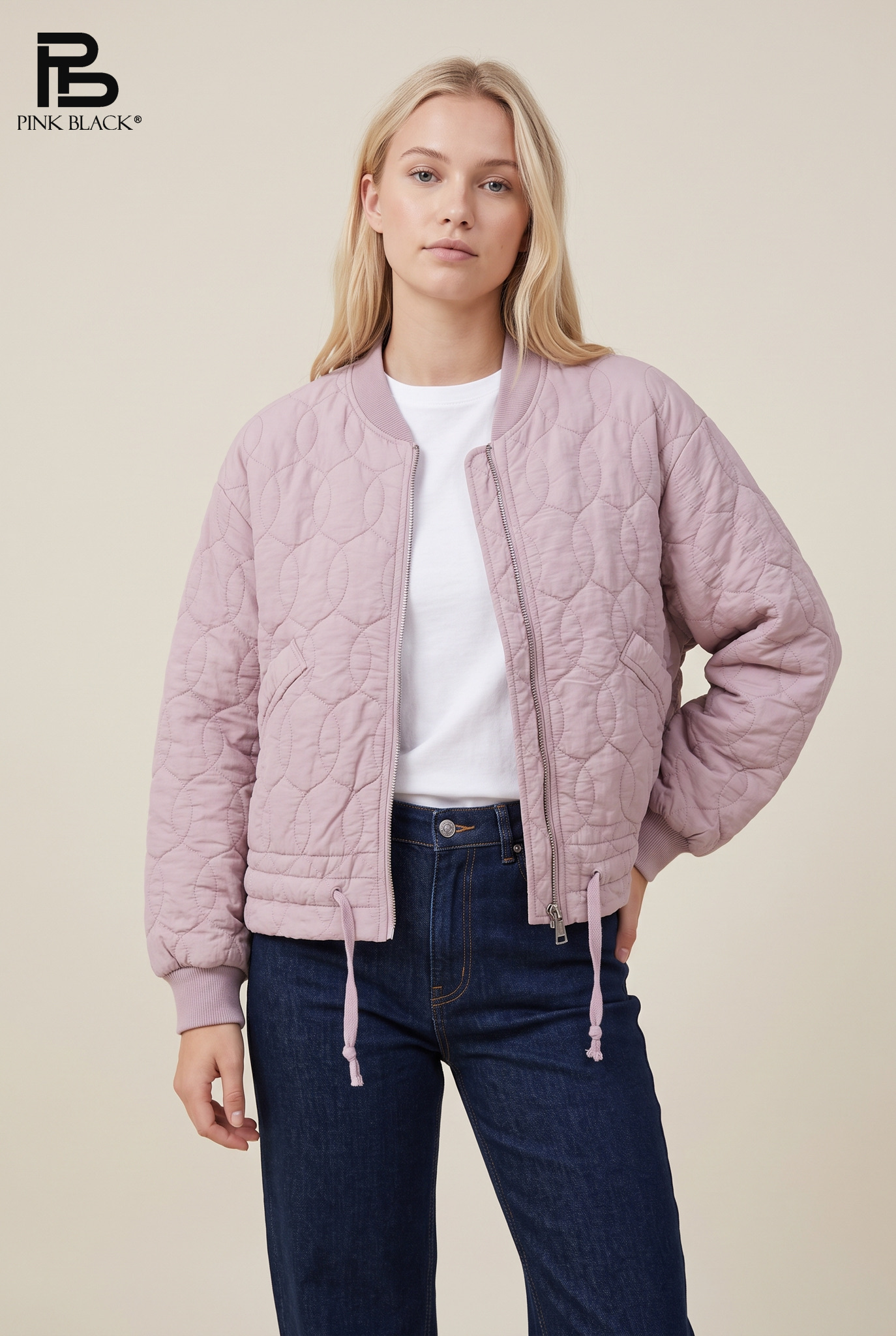 Quilted Bomber Jacket