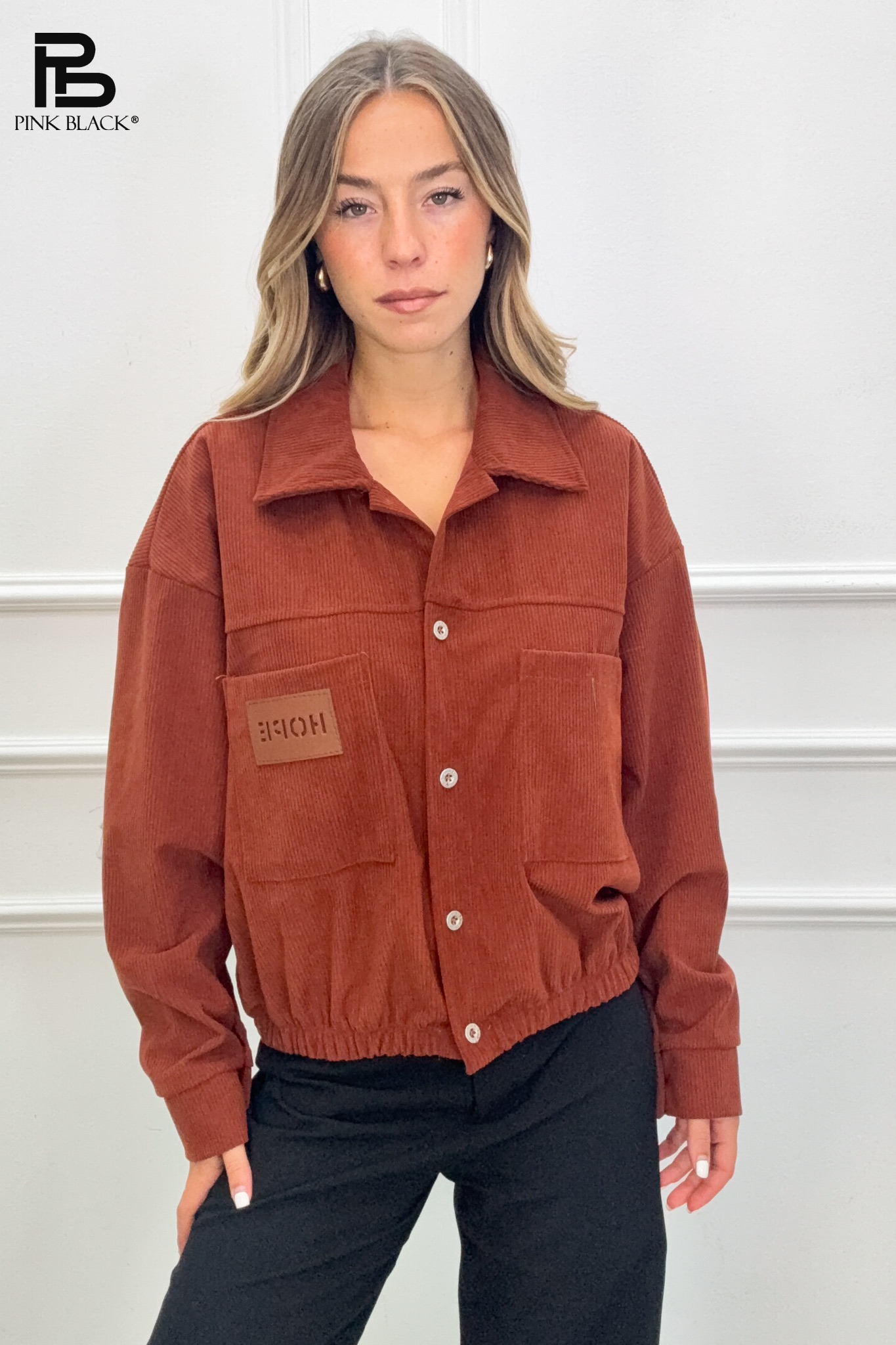 Ribbed Shirt Jacket