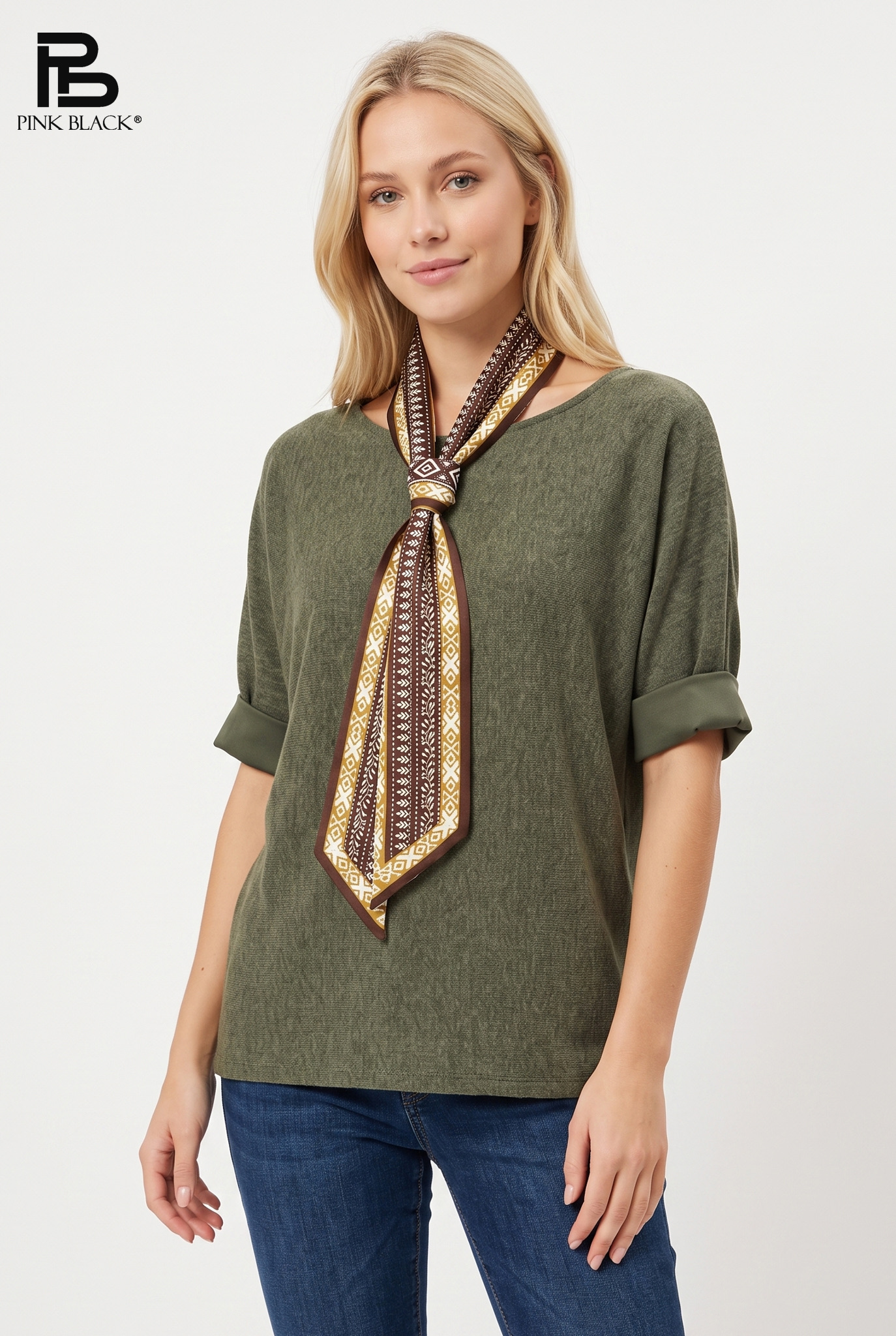 Relaxed Boat-Neck Top