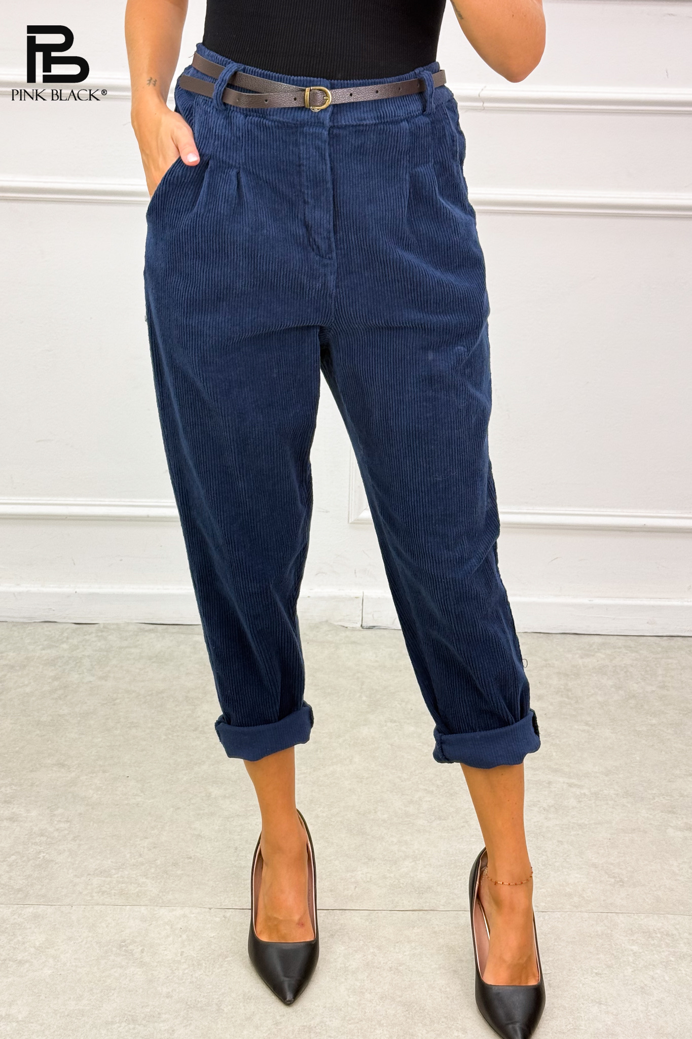 Cotton Straight Trousers