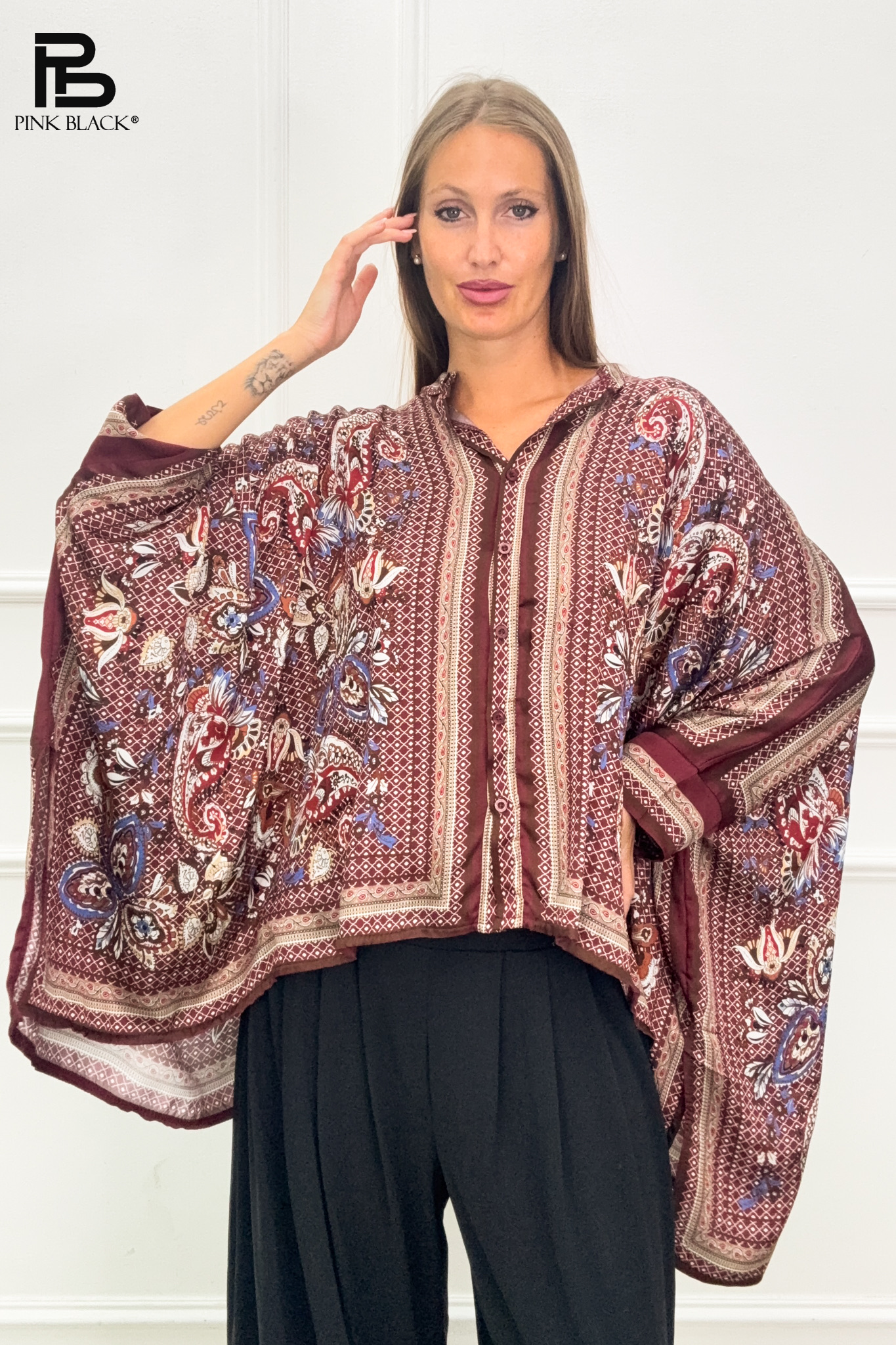 Oversized Paisley Shirt