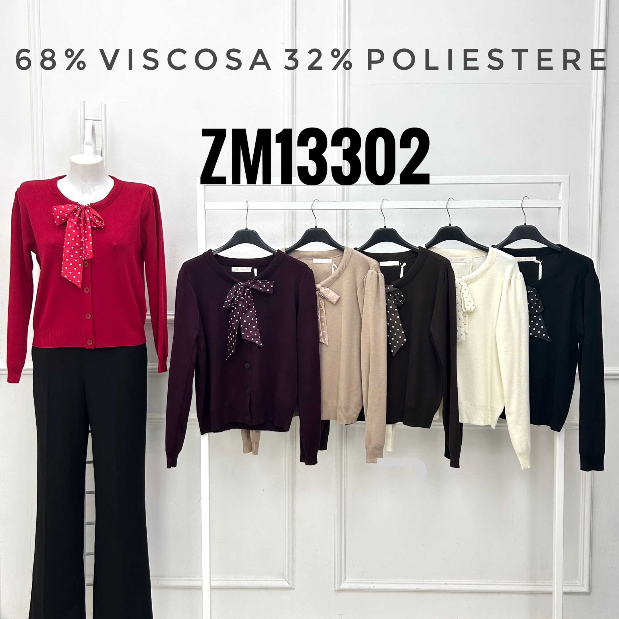 Bow-Front Cardigan