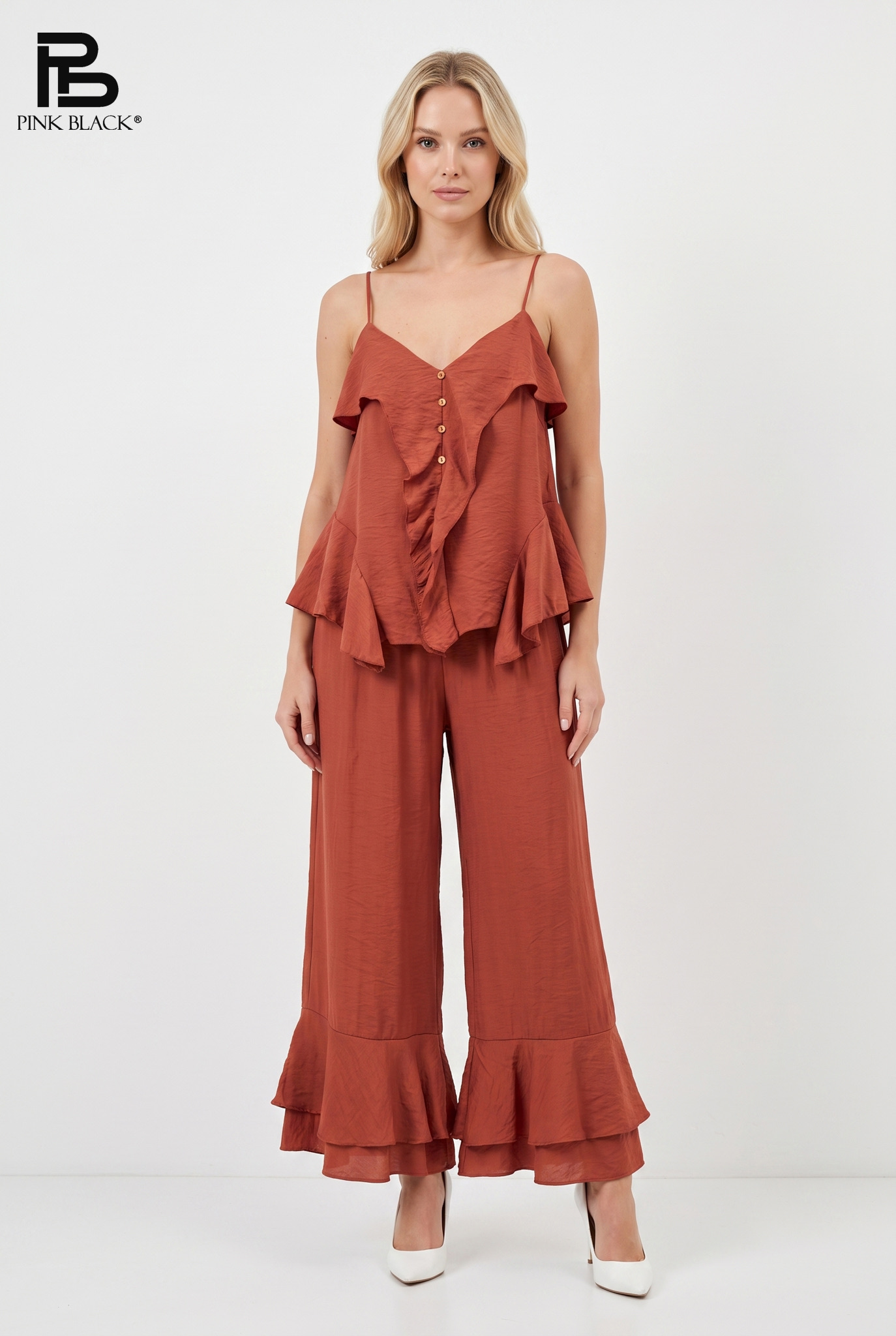 Top & Maxi Trousers Set