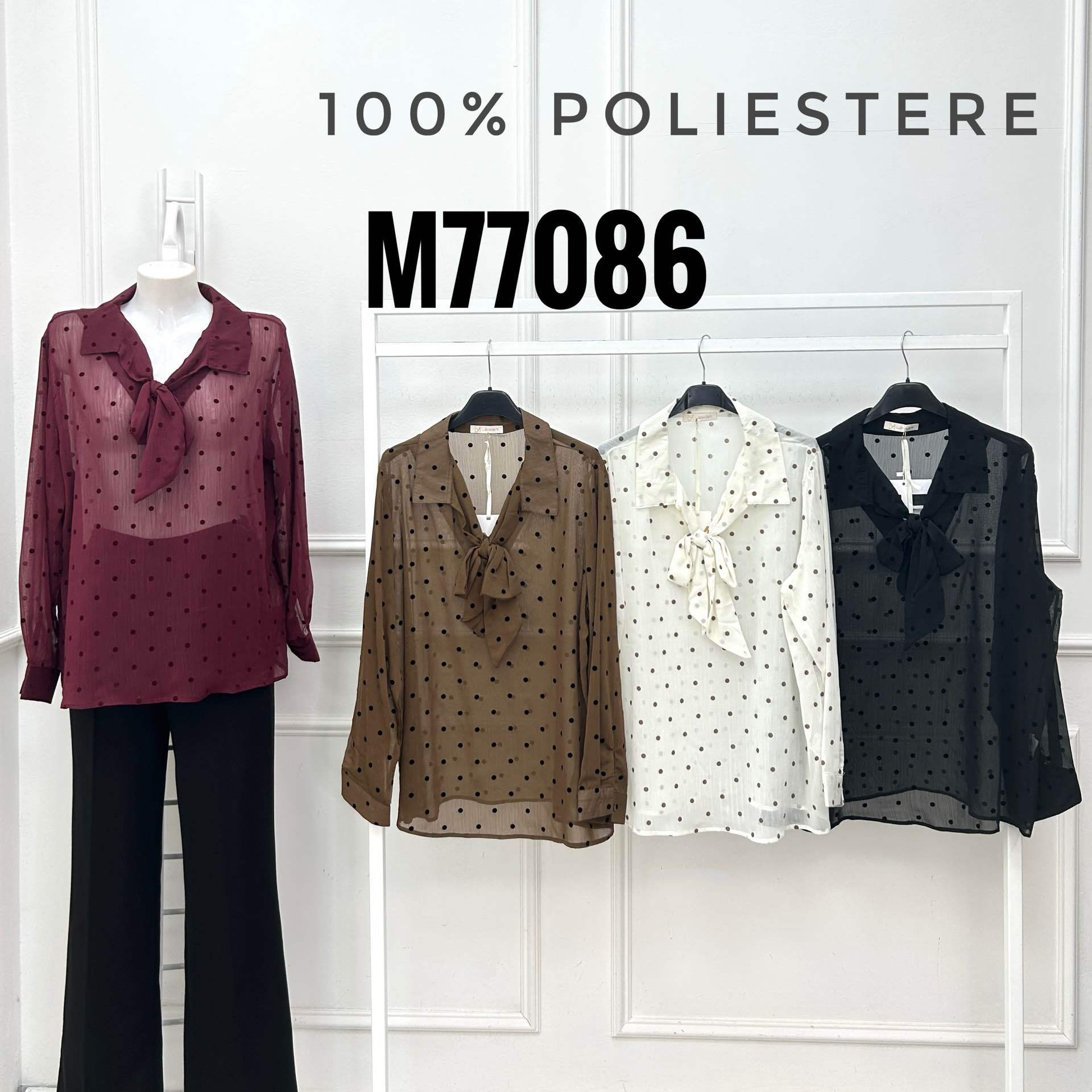 Bow-Tie Polka Dot Shirt