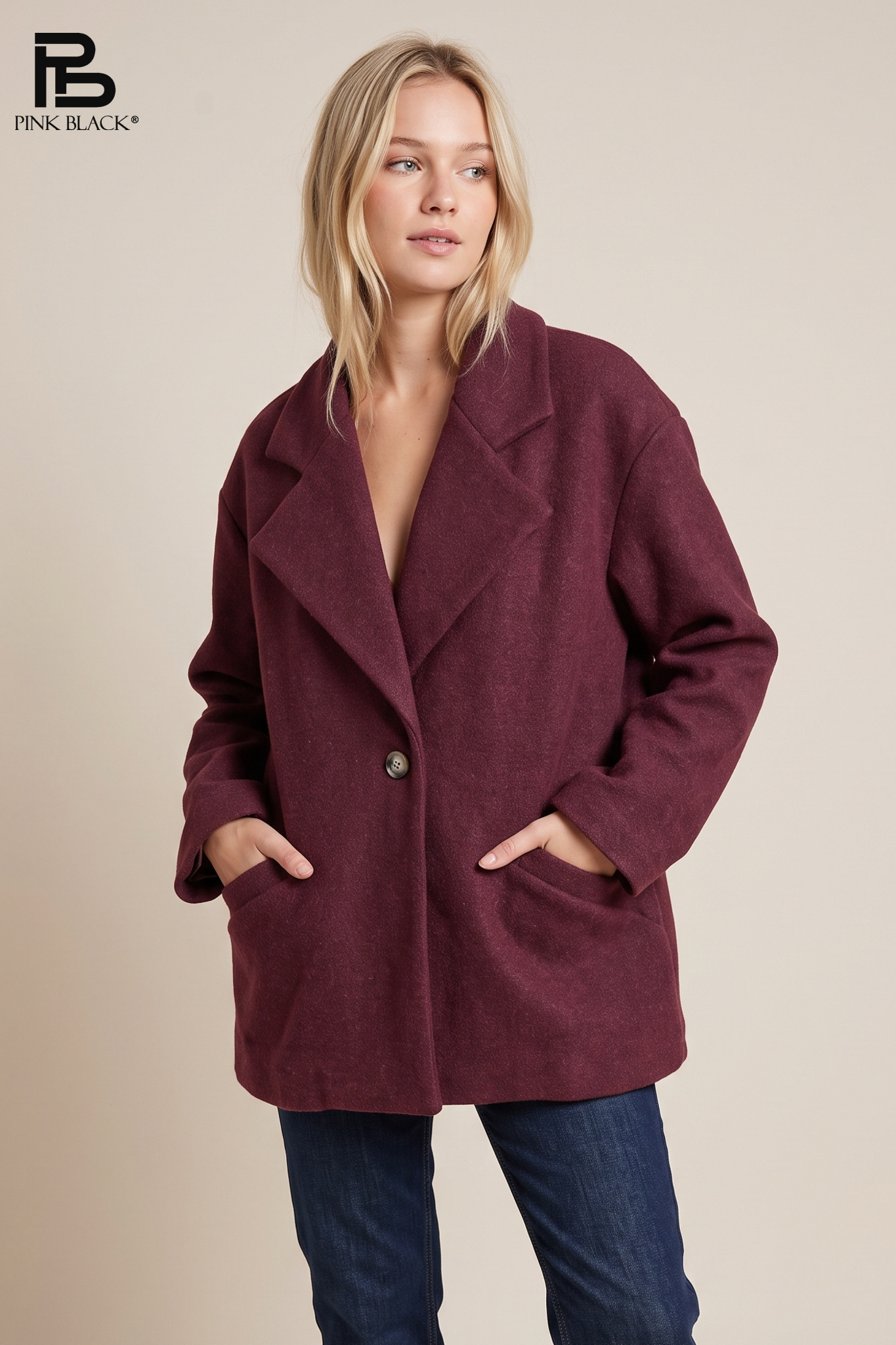 Elongated Jacket with Lapels