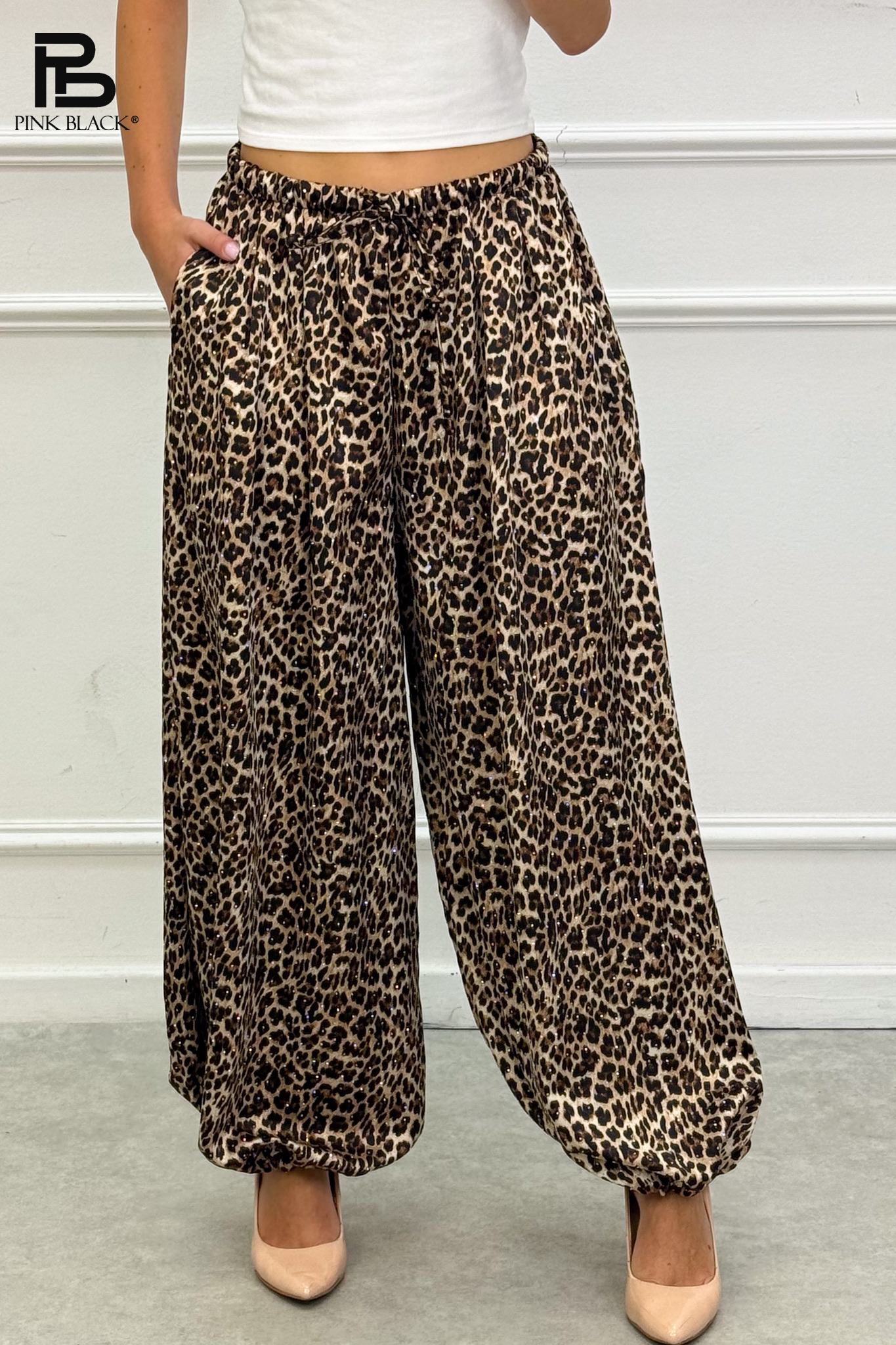 Balloon Trousers with Elastic Waist