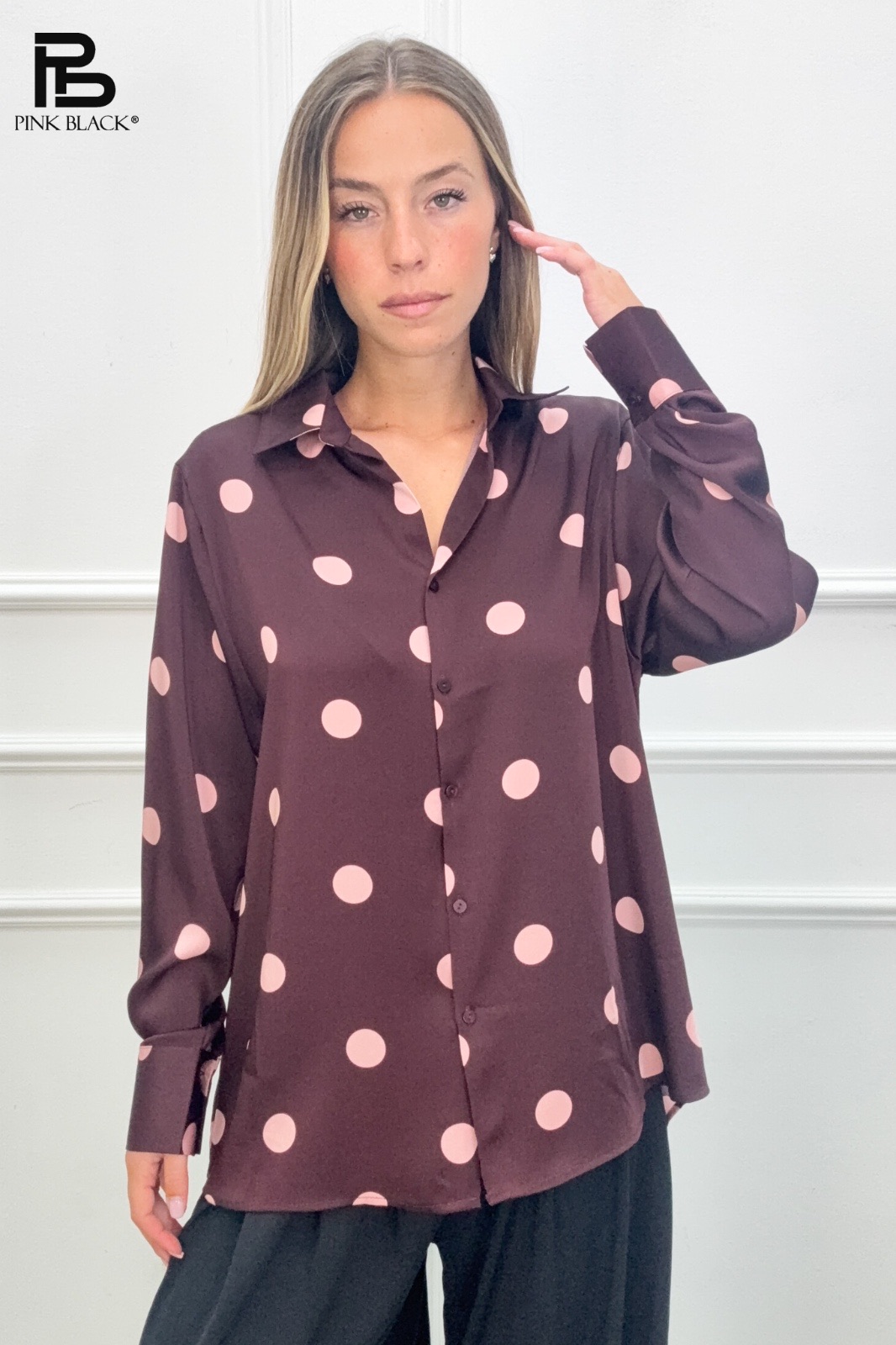 Loose Polka-Dot Shirt