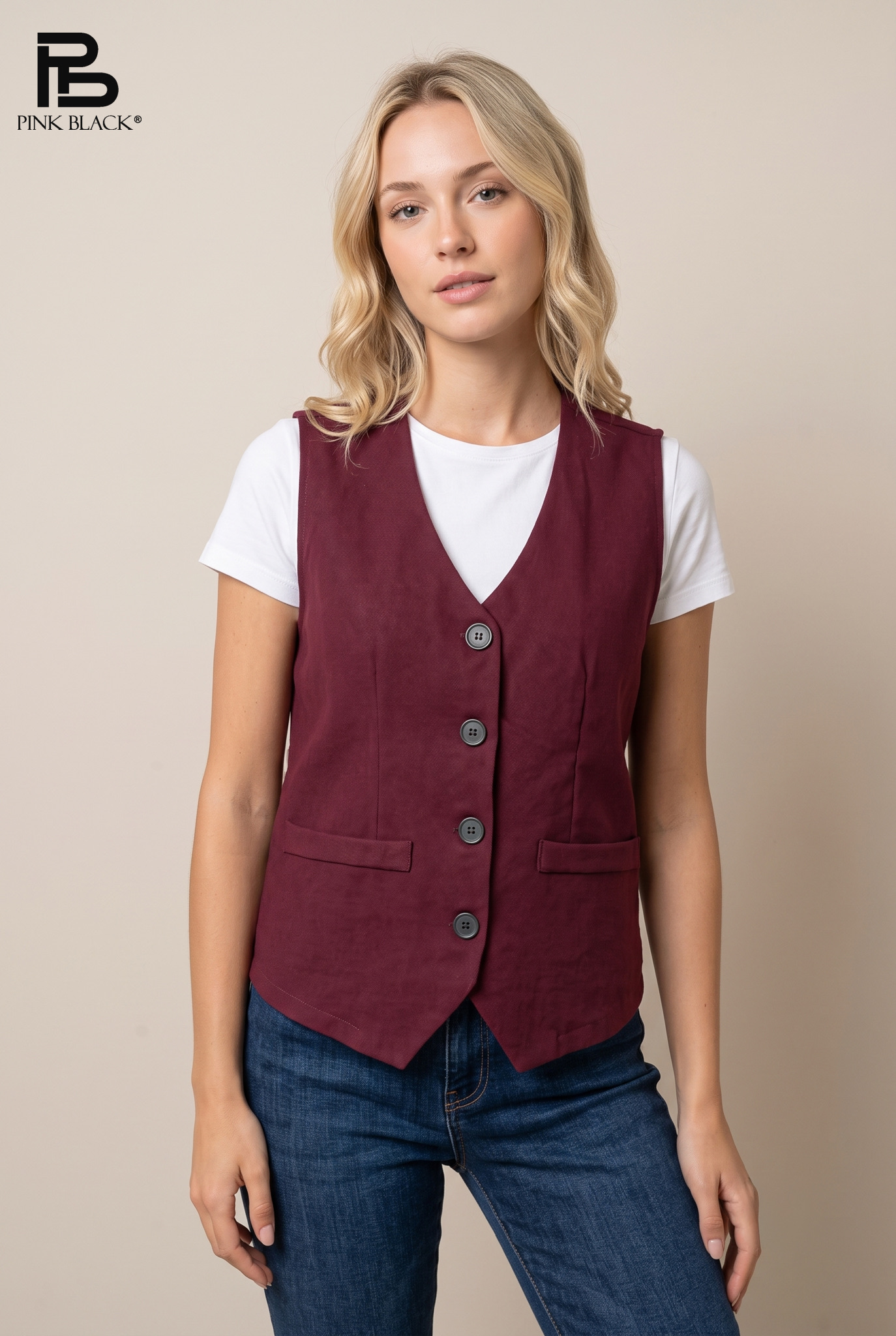 Tailored Hip-Length Waistcoat