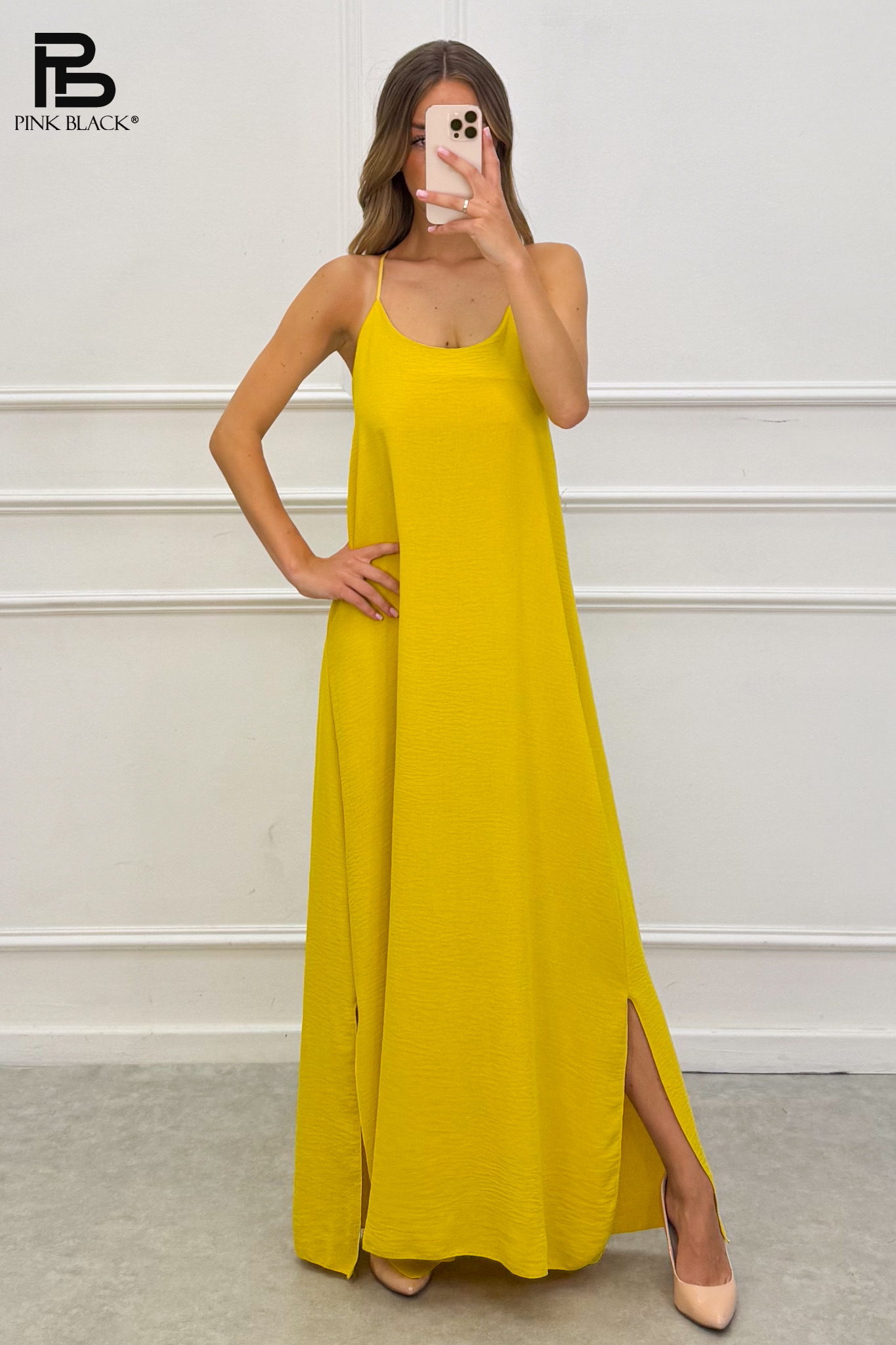 Sleeveless A-line Maxi Dress