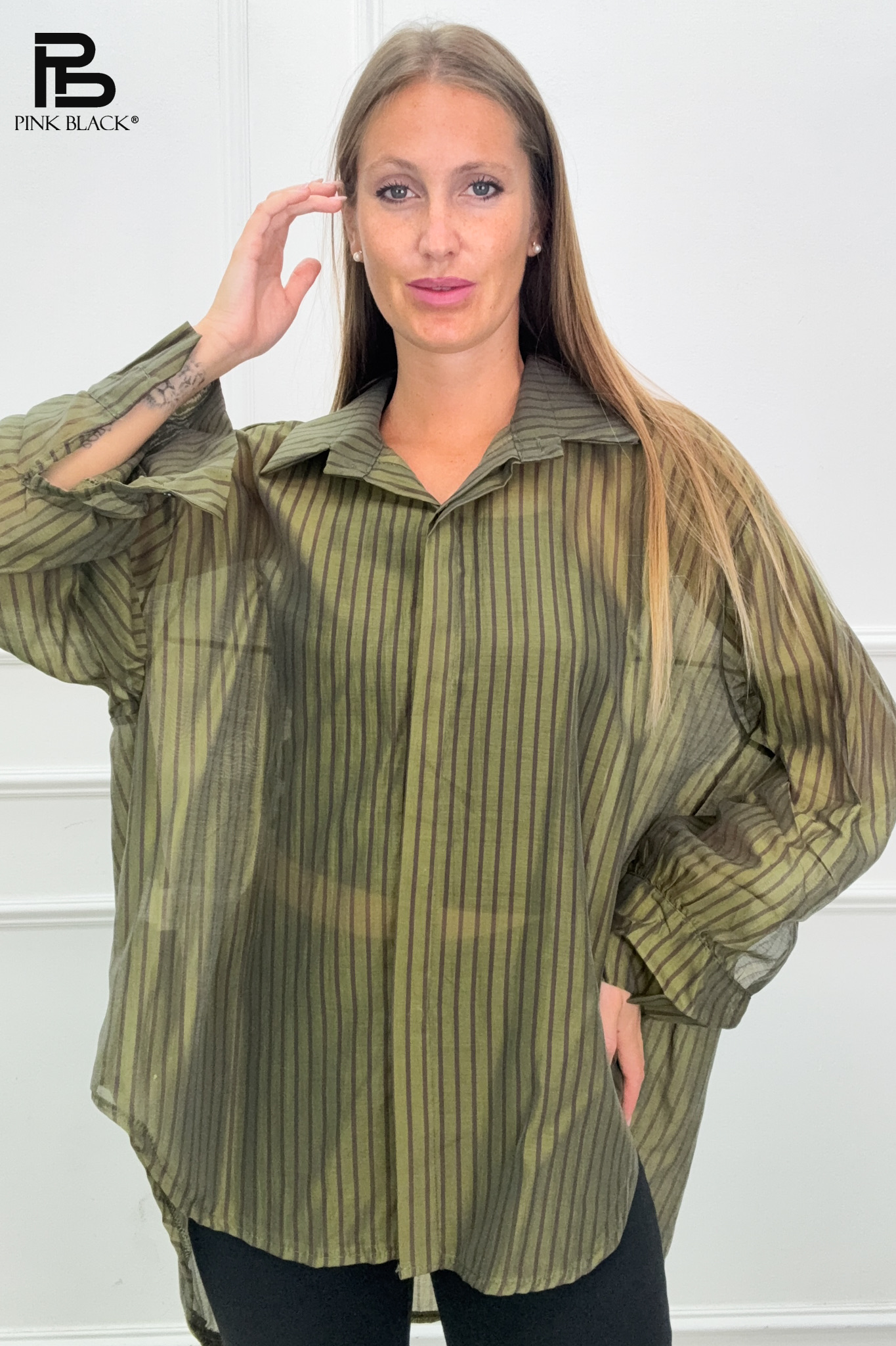 Oversized Striped Shirt