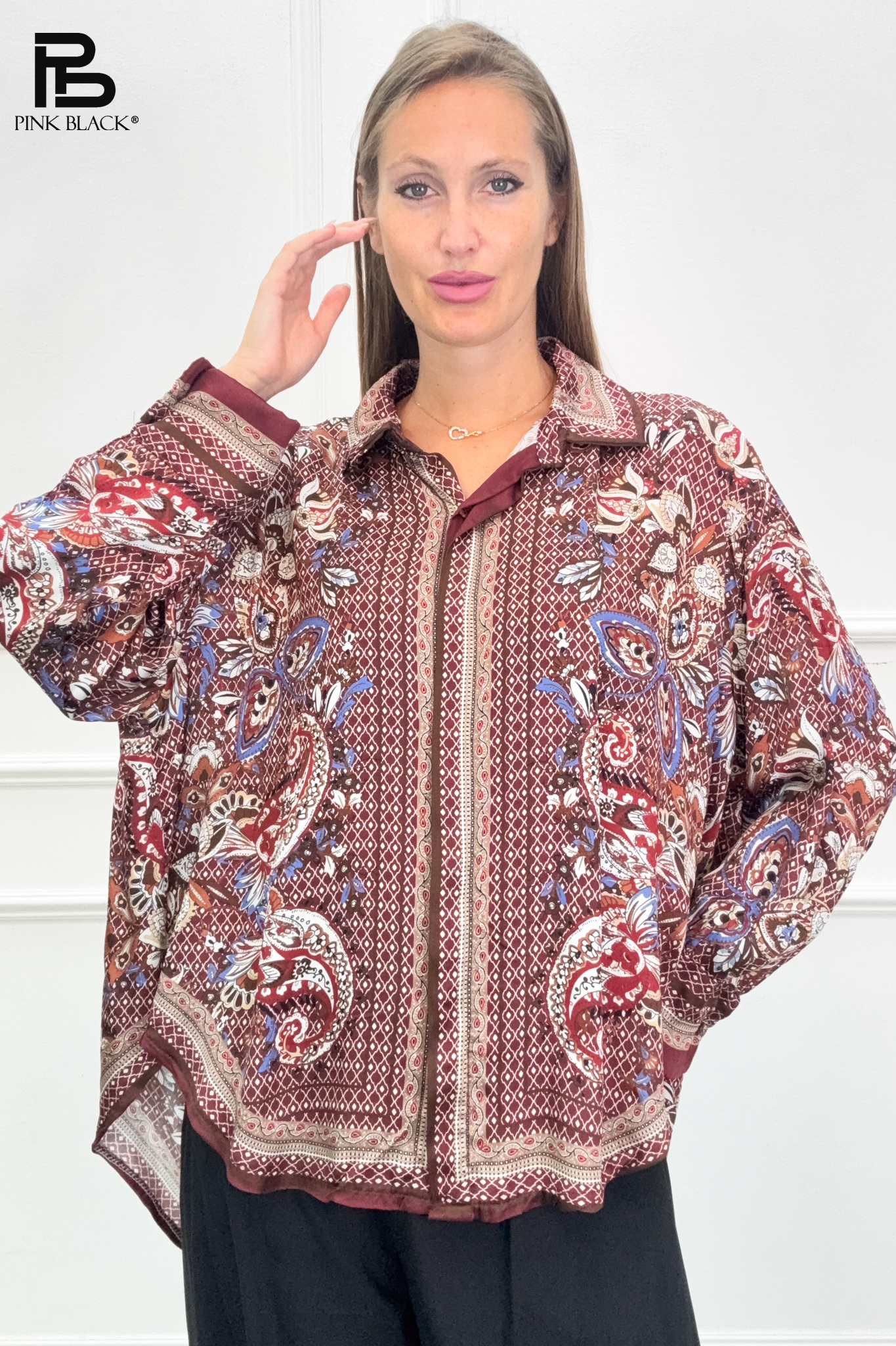 Oversized Paisley Shirt