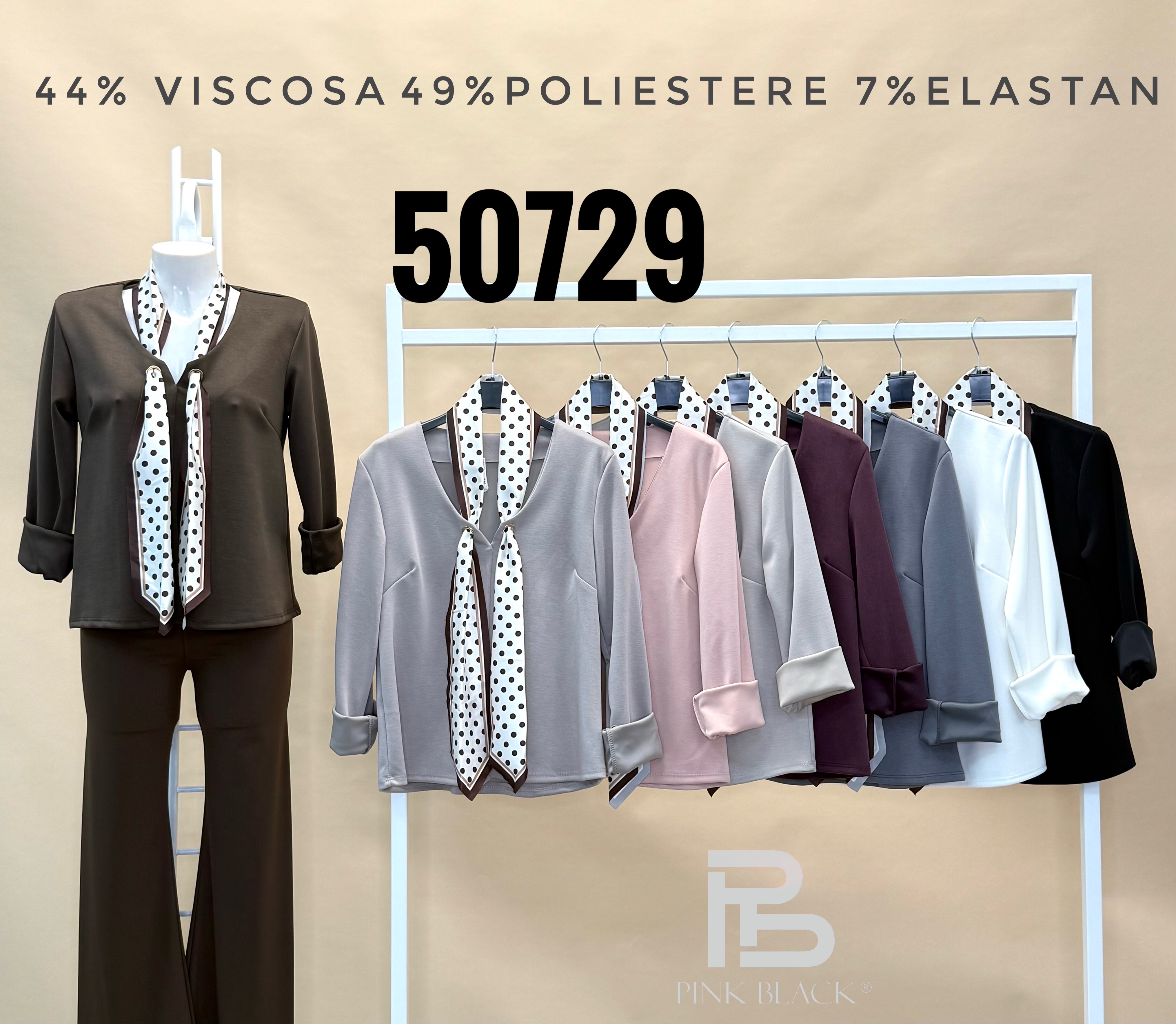 V-Neck Blouse with Tie Bow