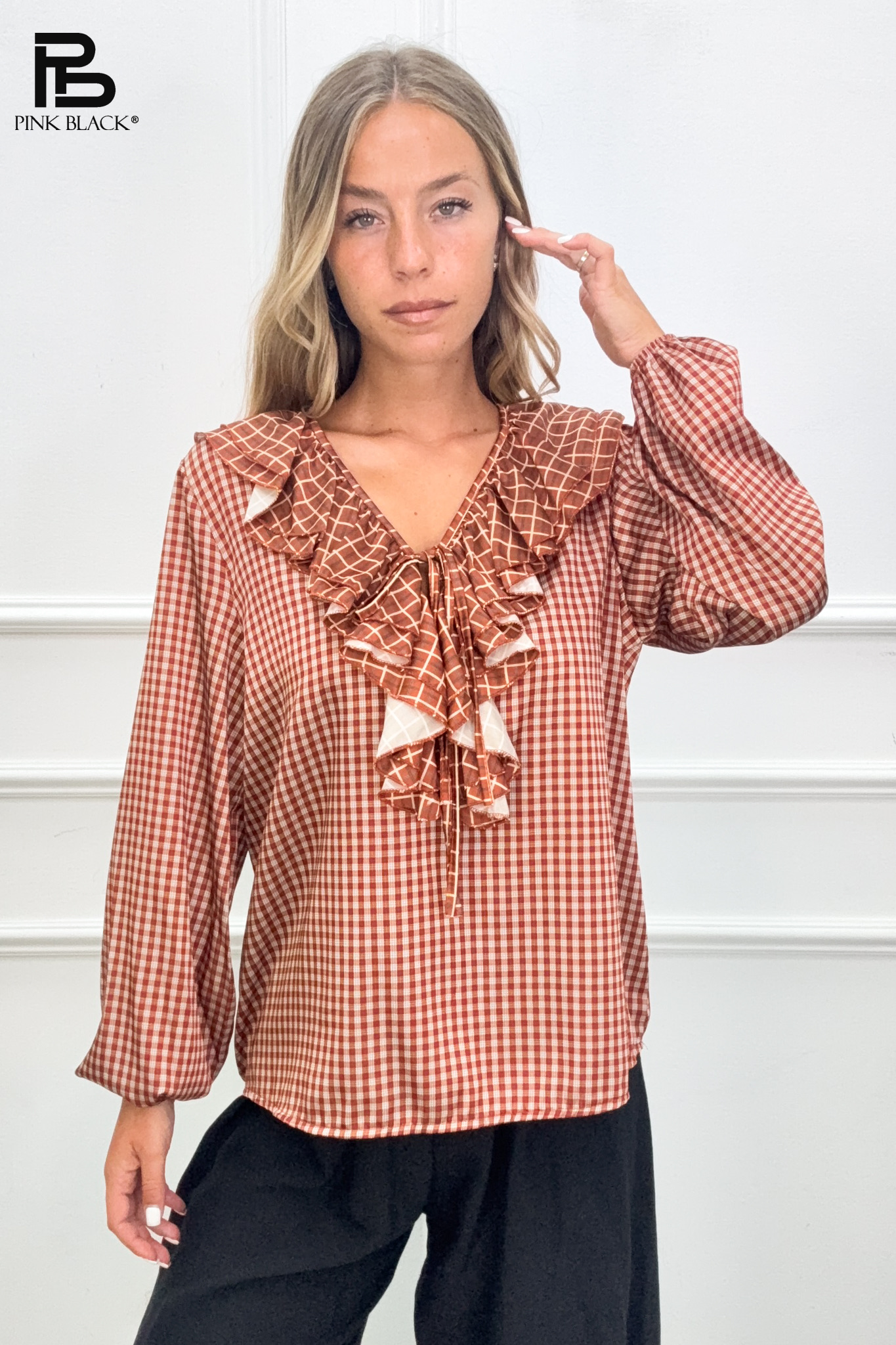 Relaxed Ruffle Blouse
