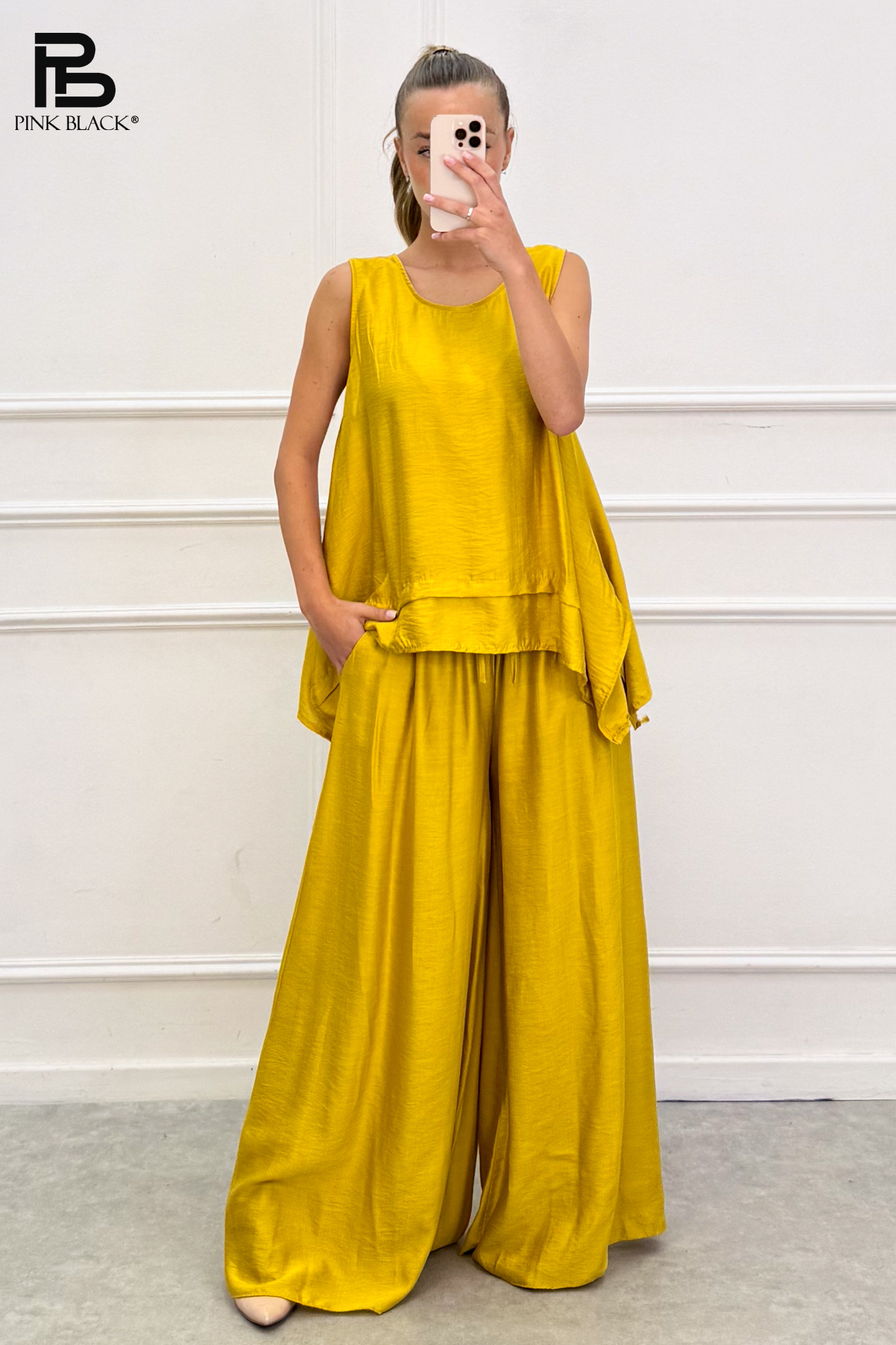 Relaxed Long Sleeveless Set
