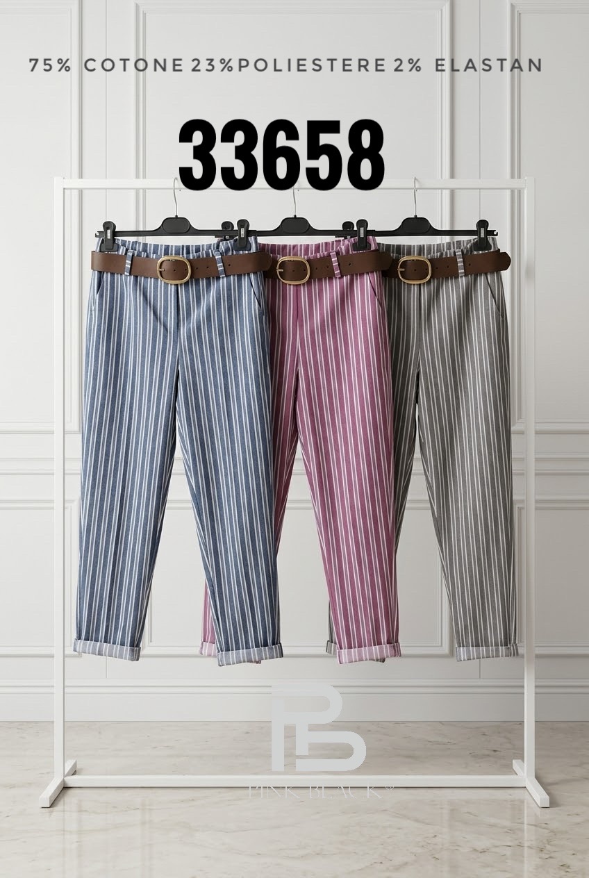 Tailored Cigarette Trousers with Waist Tie