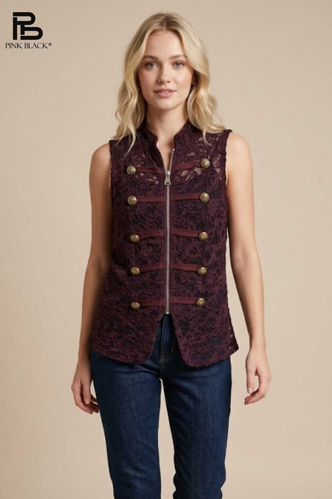 Fitted Lace Waistcoat