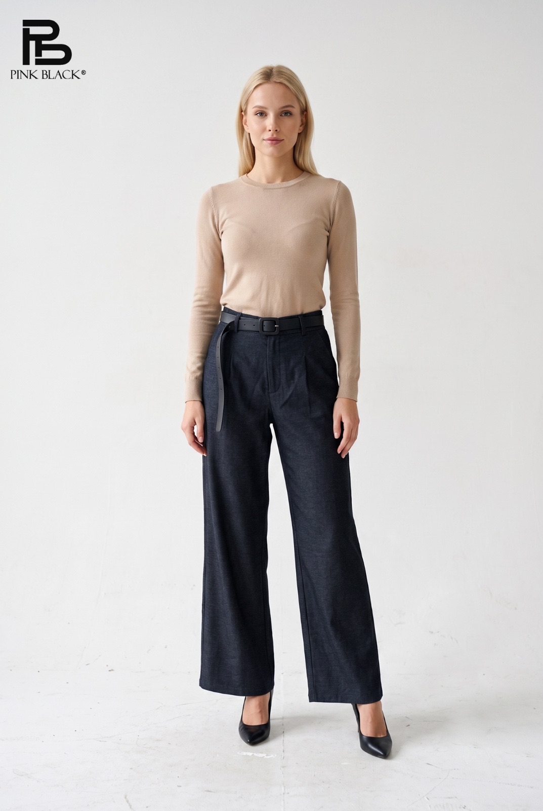 Wide High-Waist Trousers