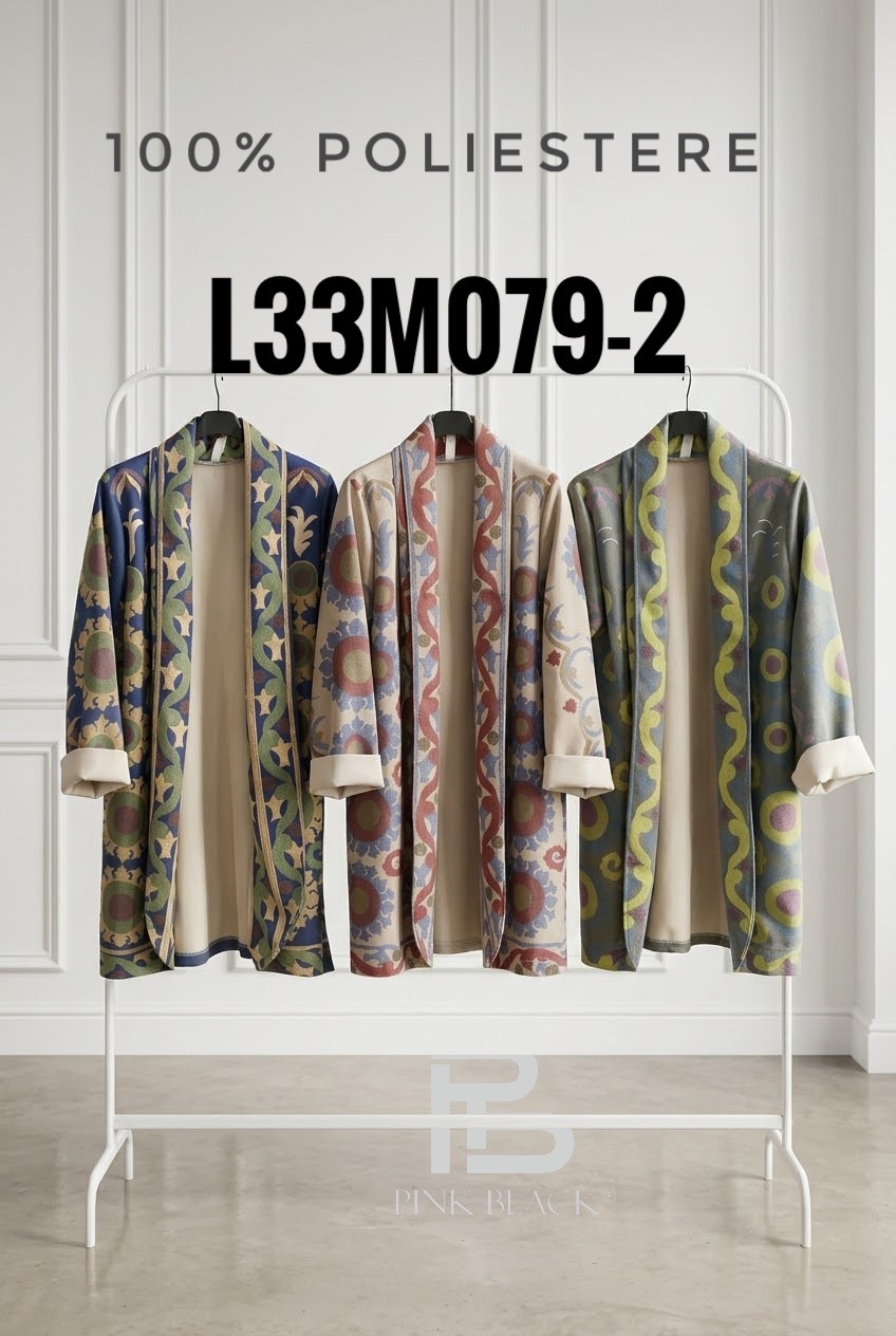 Ornamented Kimono-Style Jacket
