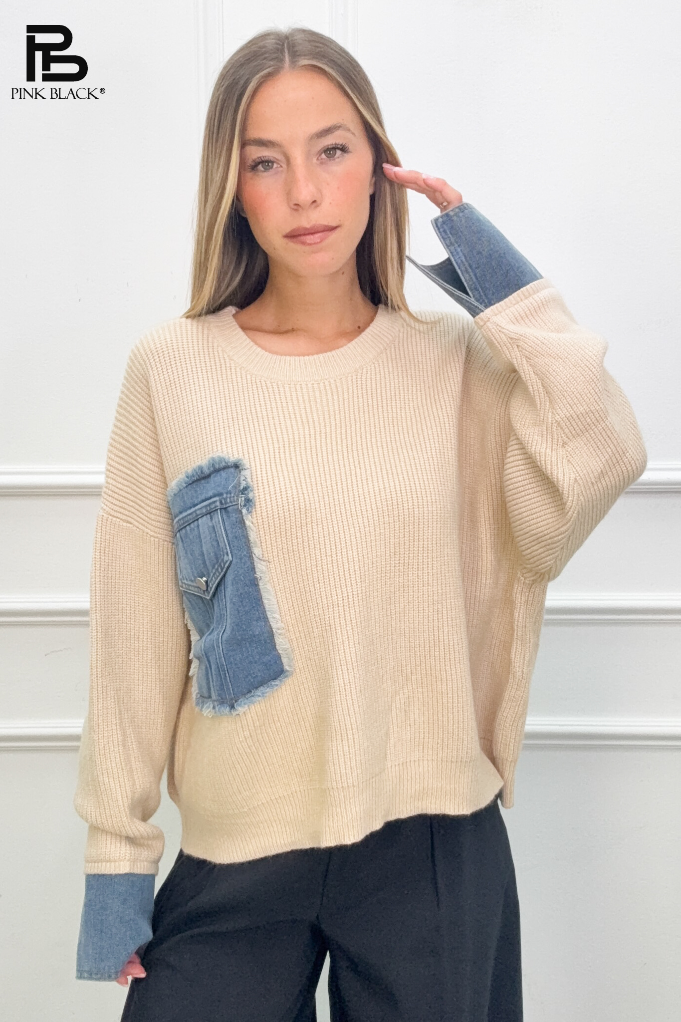 Oversized Pocket Sweater