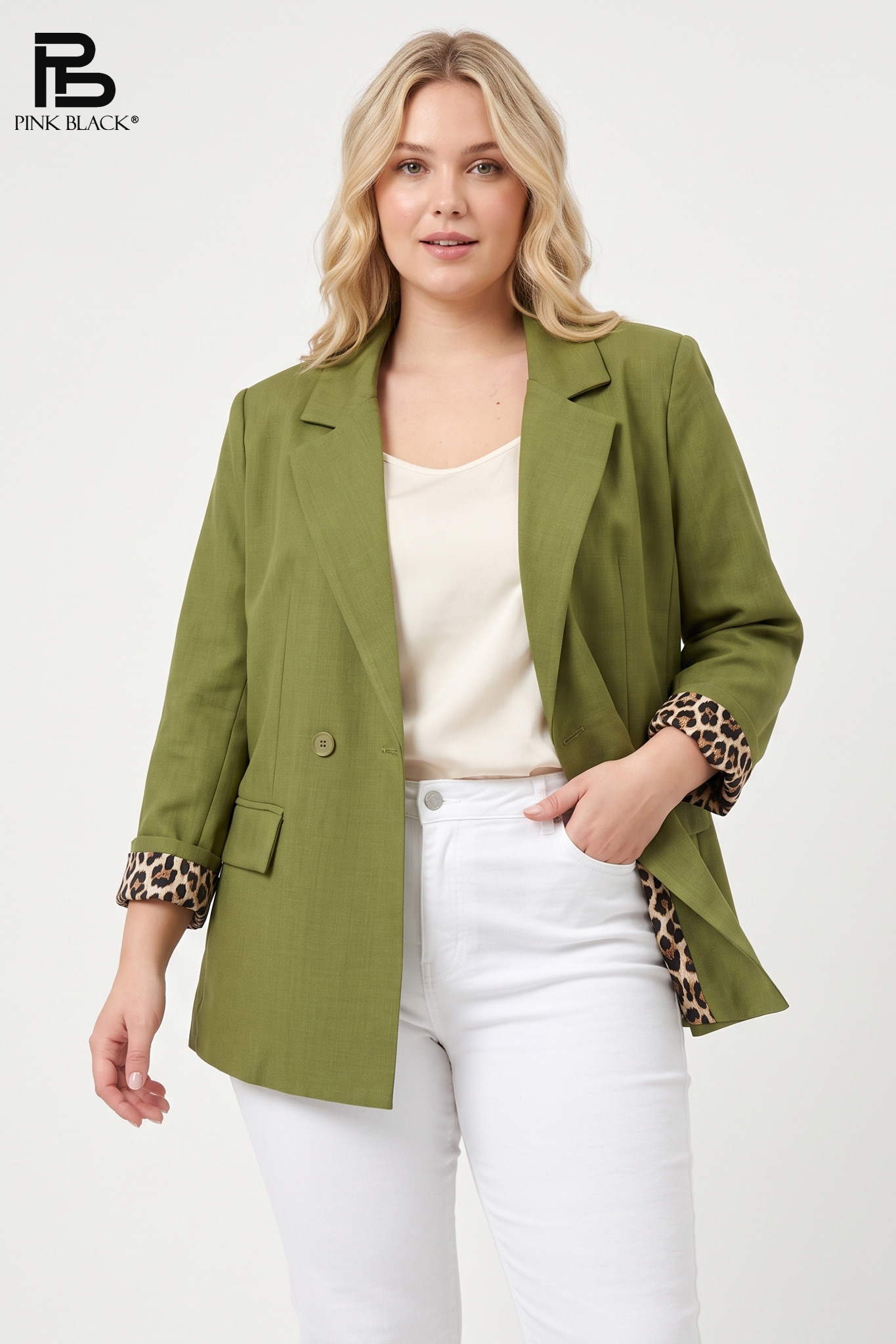 Double-Breasted Tailored Blazer