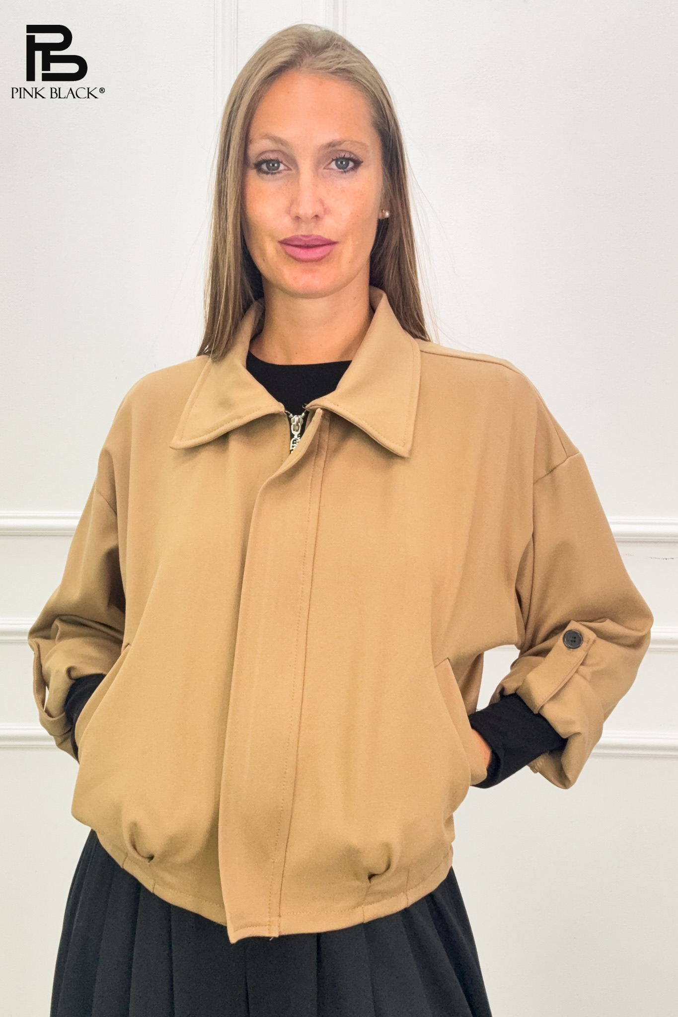 Oversized Jacket with Collar