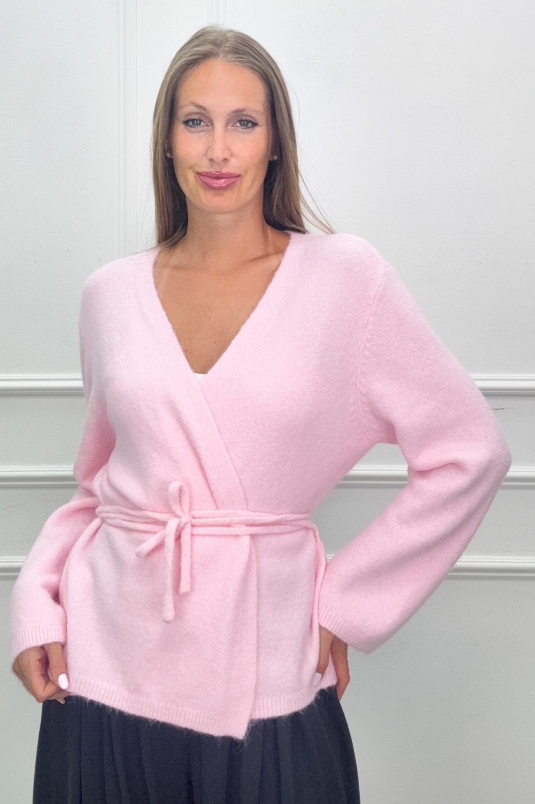 Wrap Cardigan with Tie