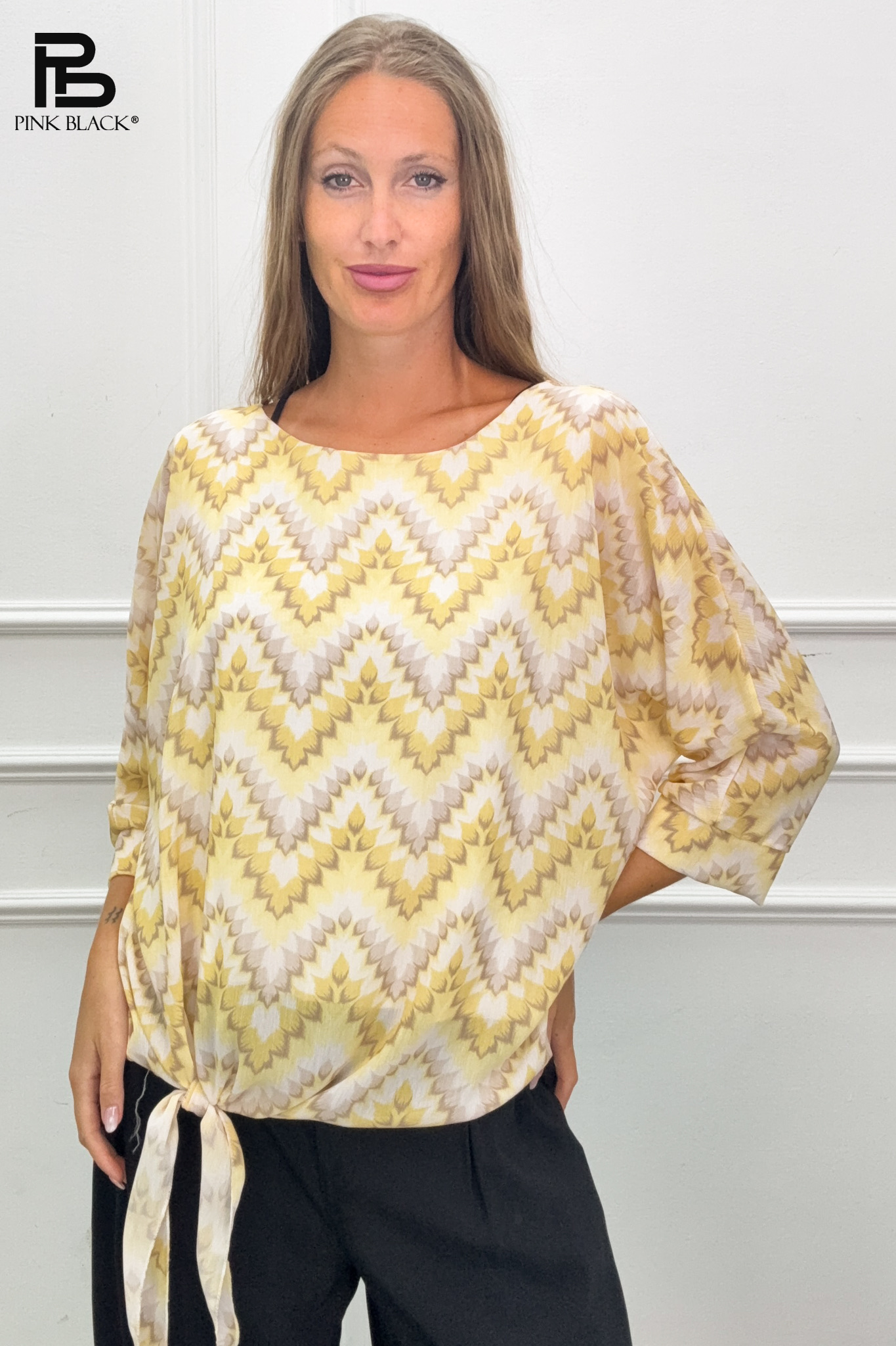 Relaxed Geometric Blouse