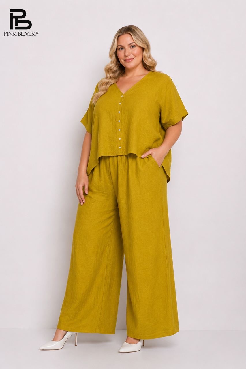 Relaxed V‑Neck Set