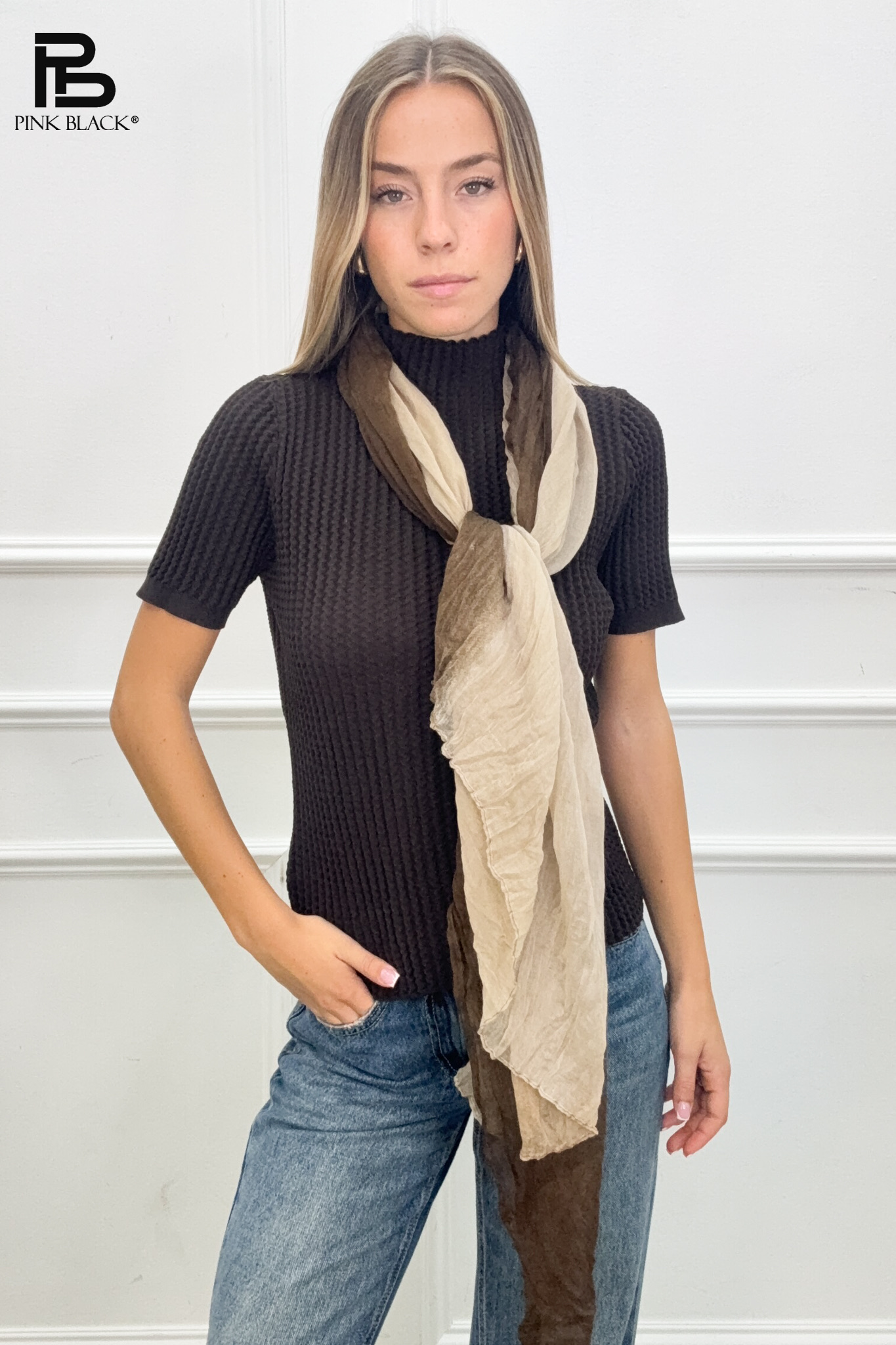 Fitted Mock-Neck Sweater