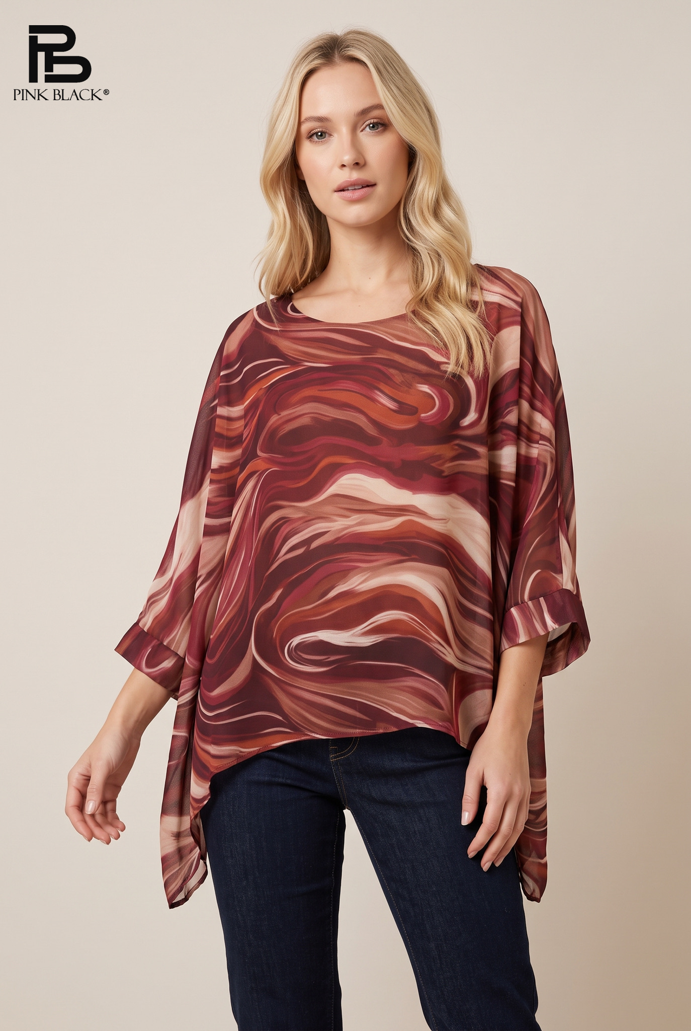 Asymmetric Oversized Blouse