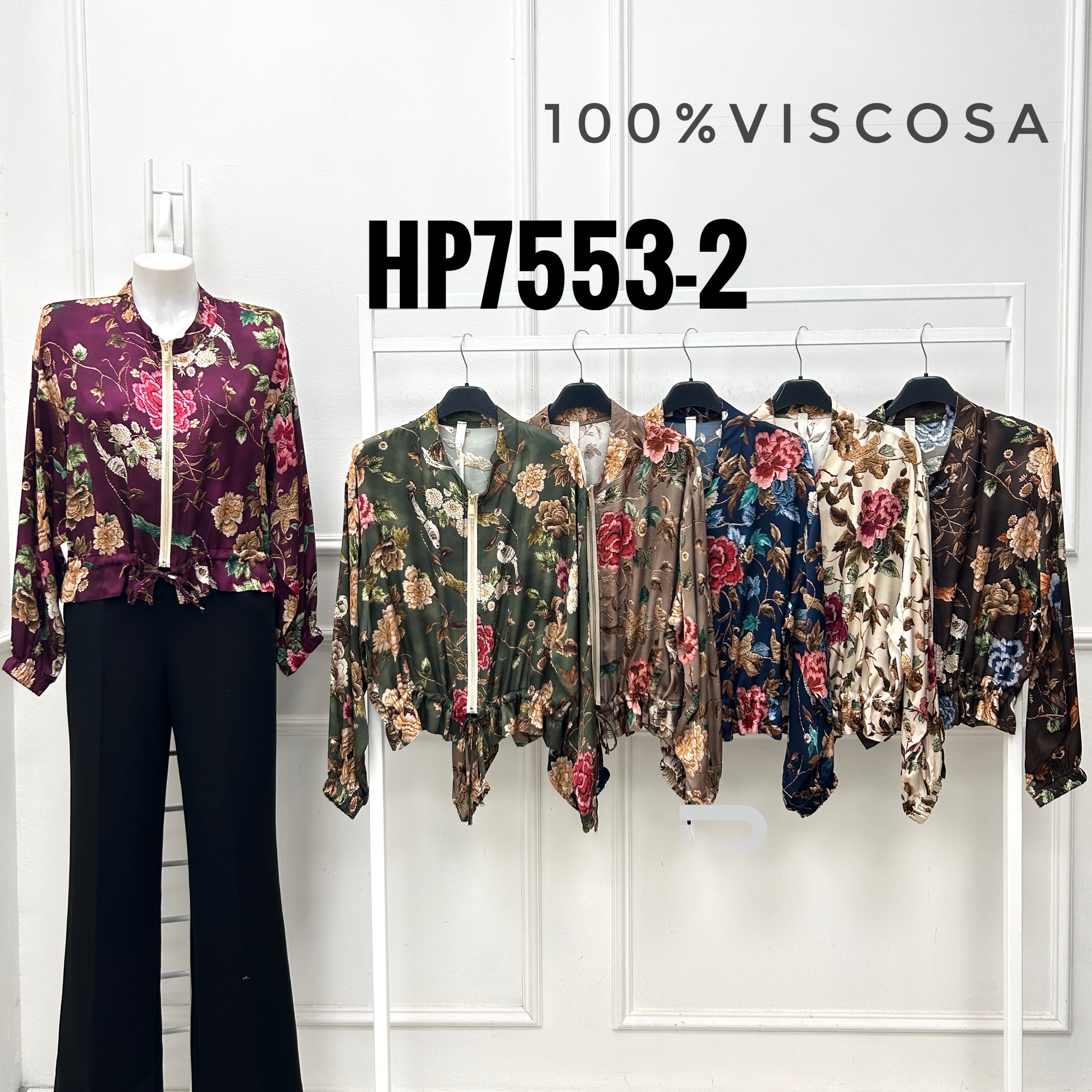 Floral Bomber Jacket