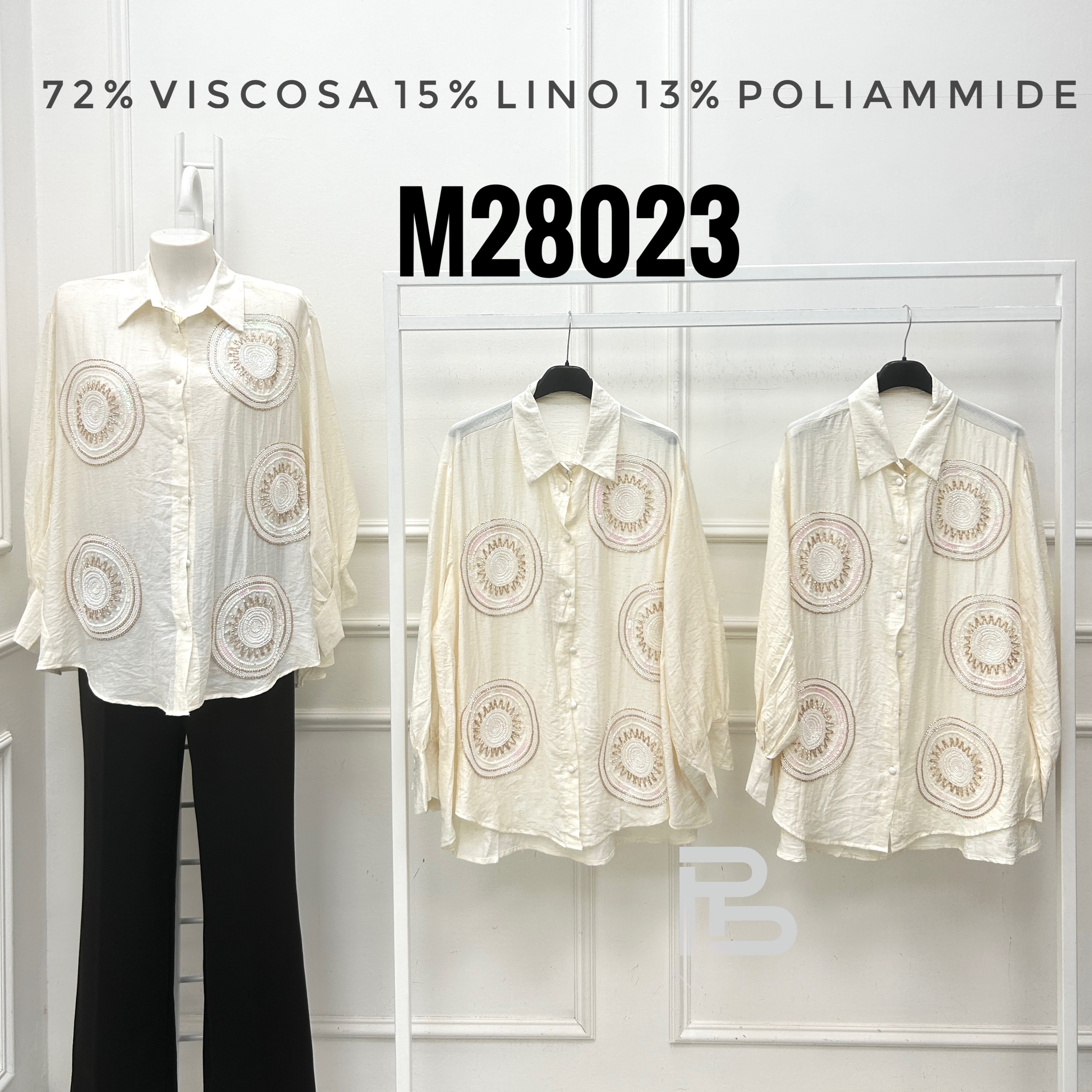Relaxed Shirt with Embellishments