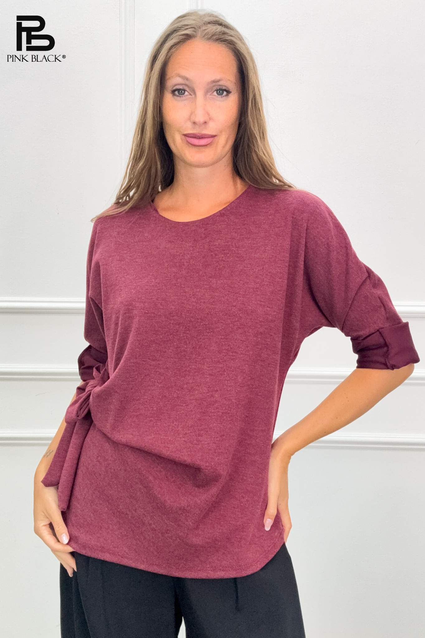 Relaxed Tie-Detail Top