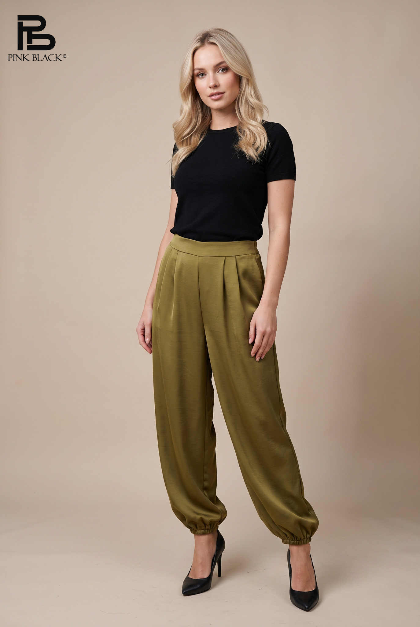 Pleated Jogger Trousers