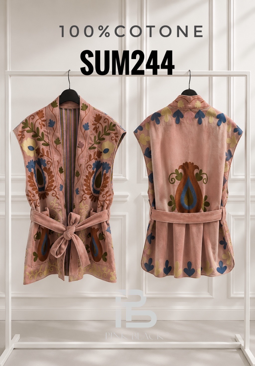 A-Line Vest with Shirt Collar