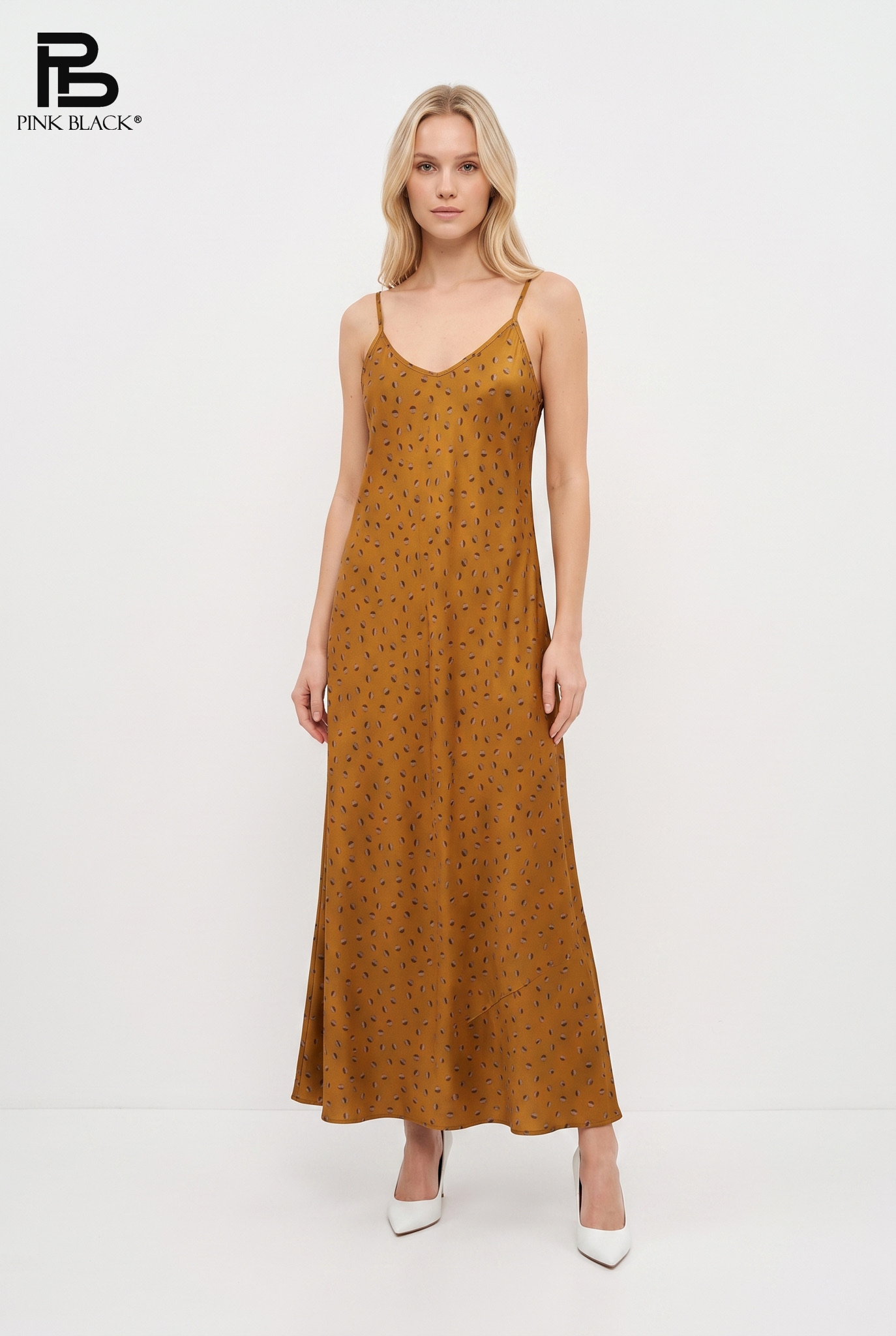 A-line Maxi Dress with V-neck