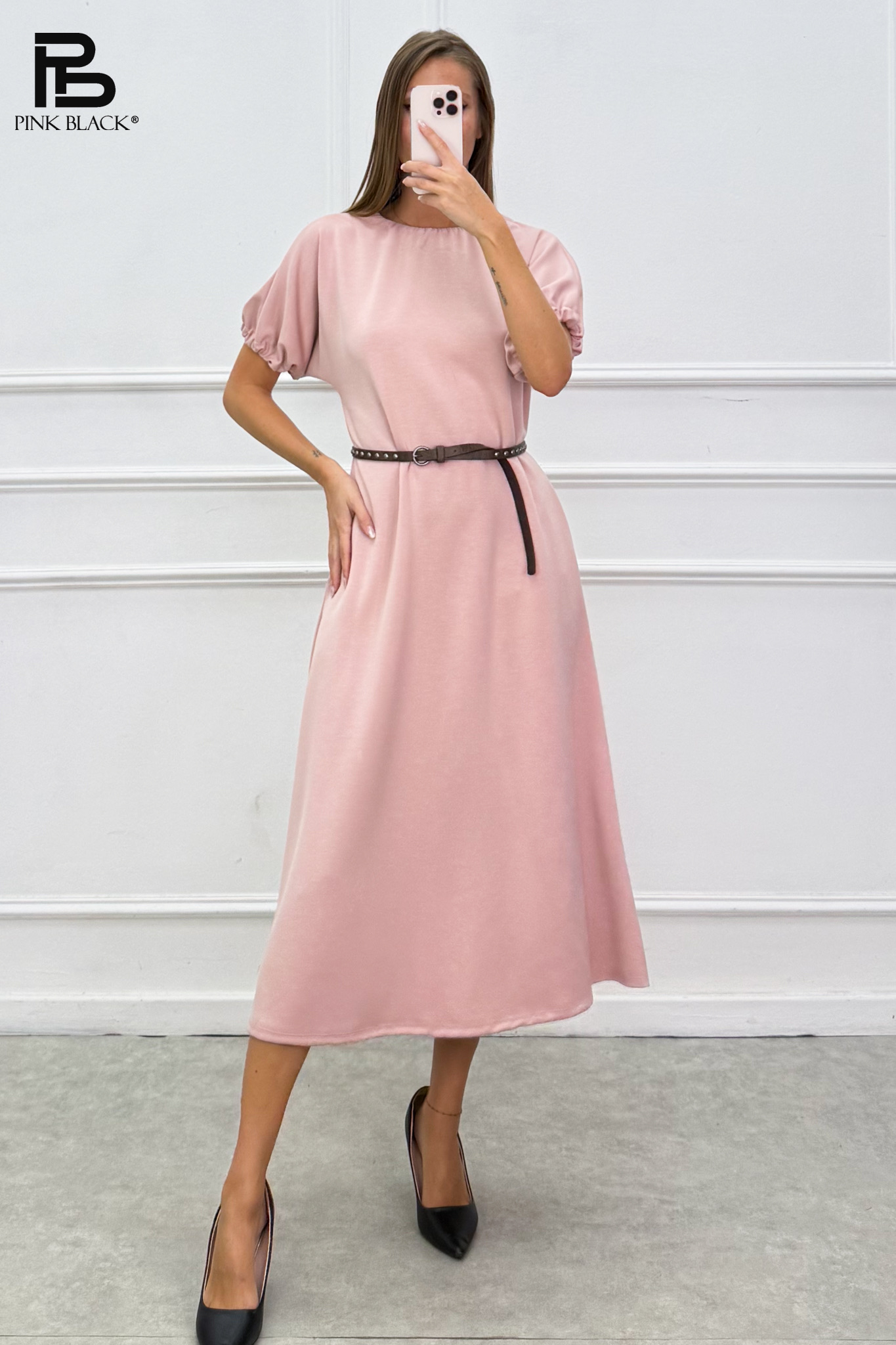 A‑Line Dress with Belt