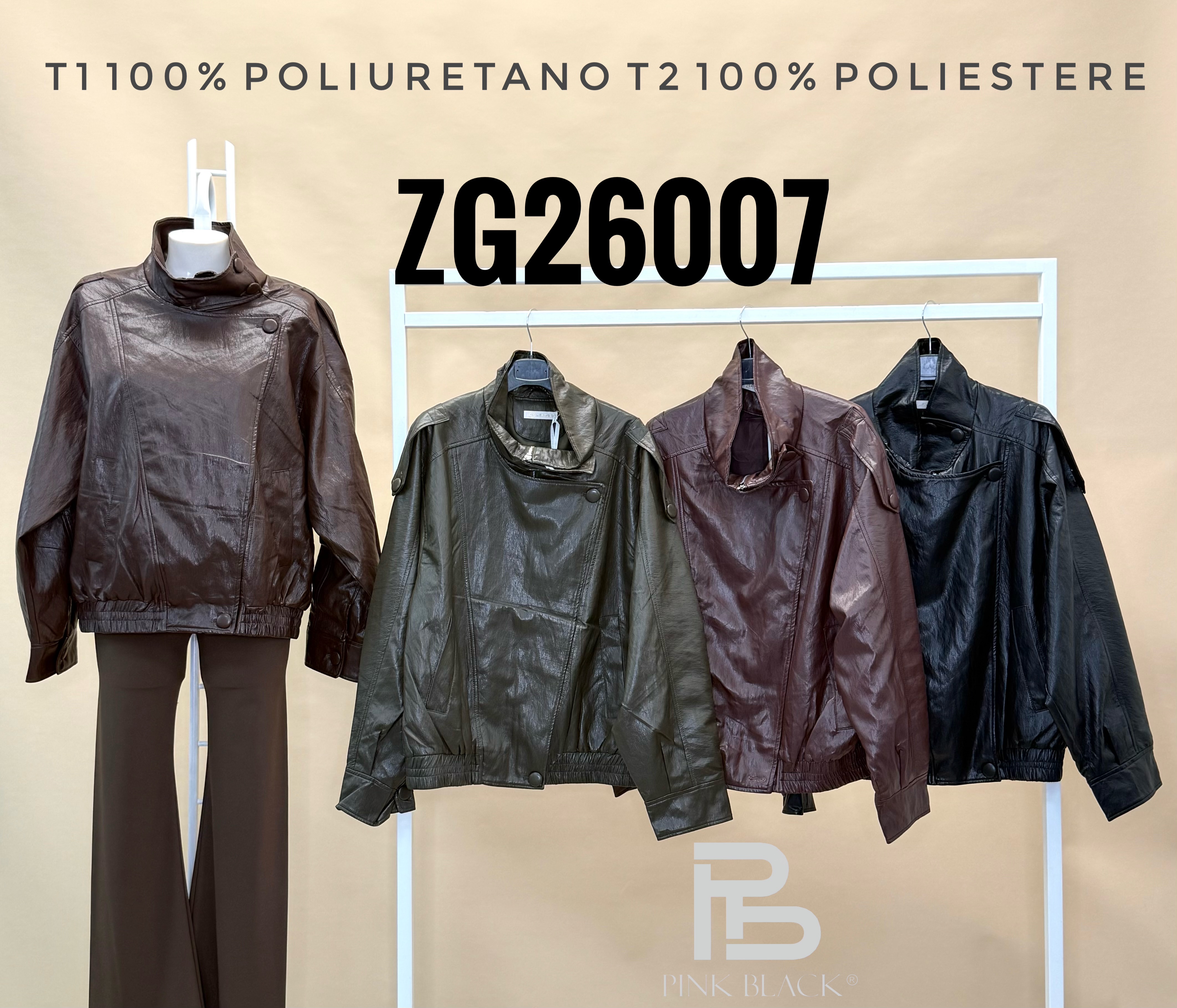 Cropped Stand-Collar Jacket