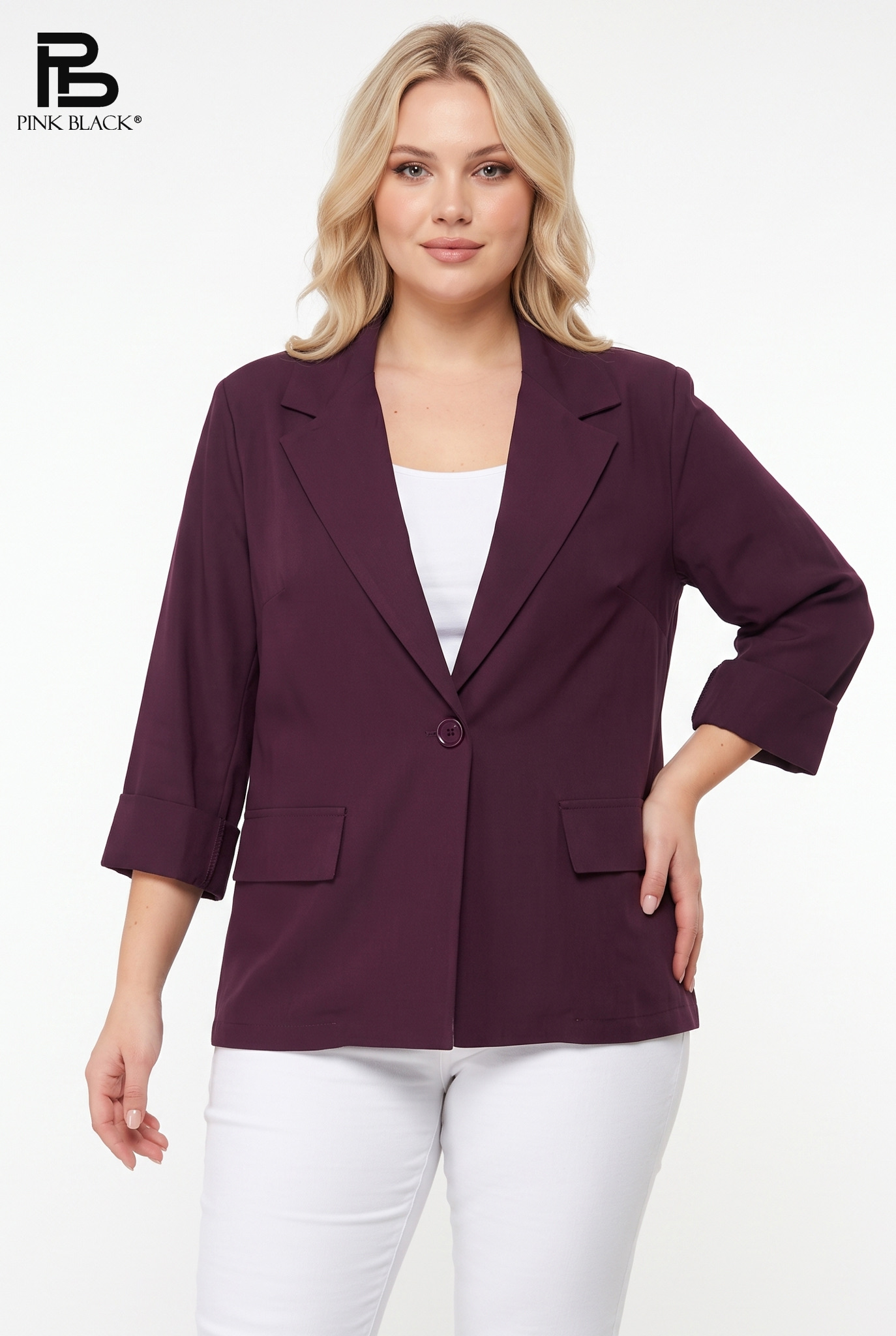Tailored Hip-Length Blazer