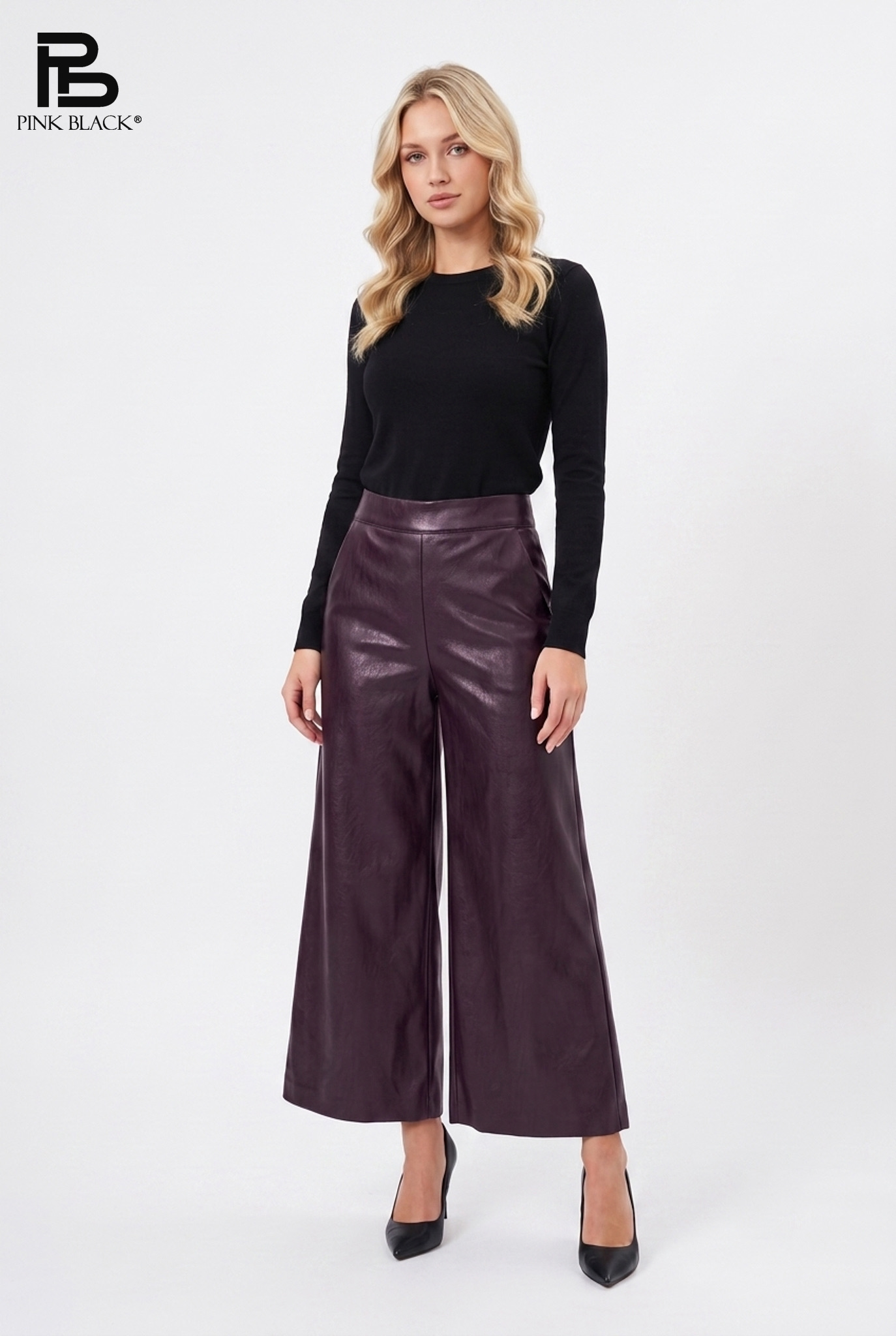 7/8 Wide-Leg Regular Trousers