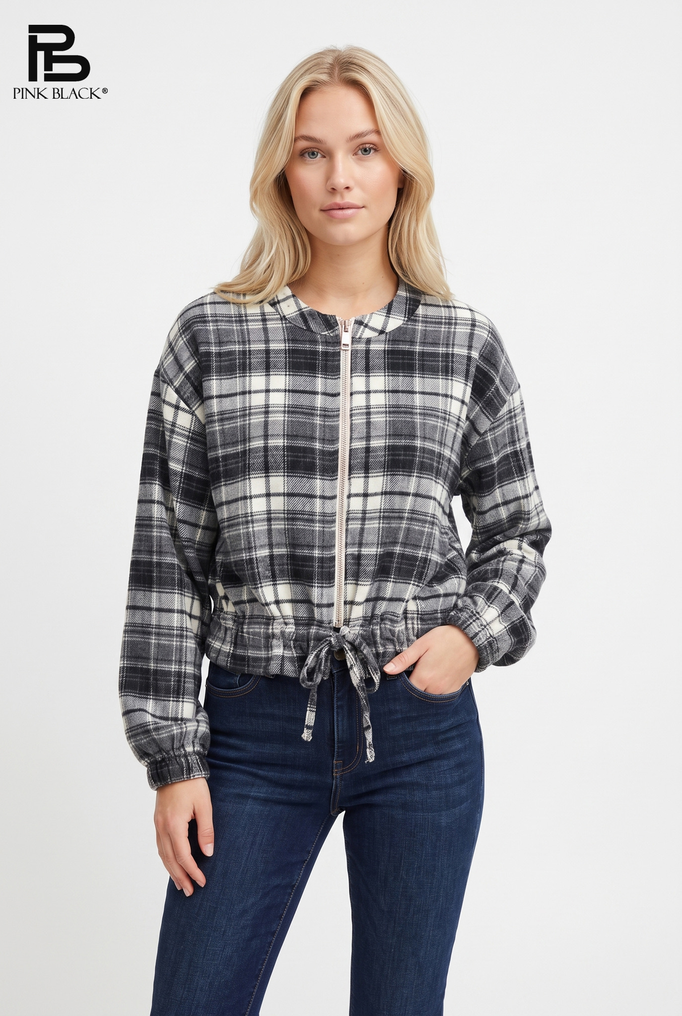 Relaxed Hip-Length Blouse