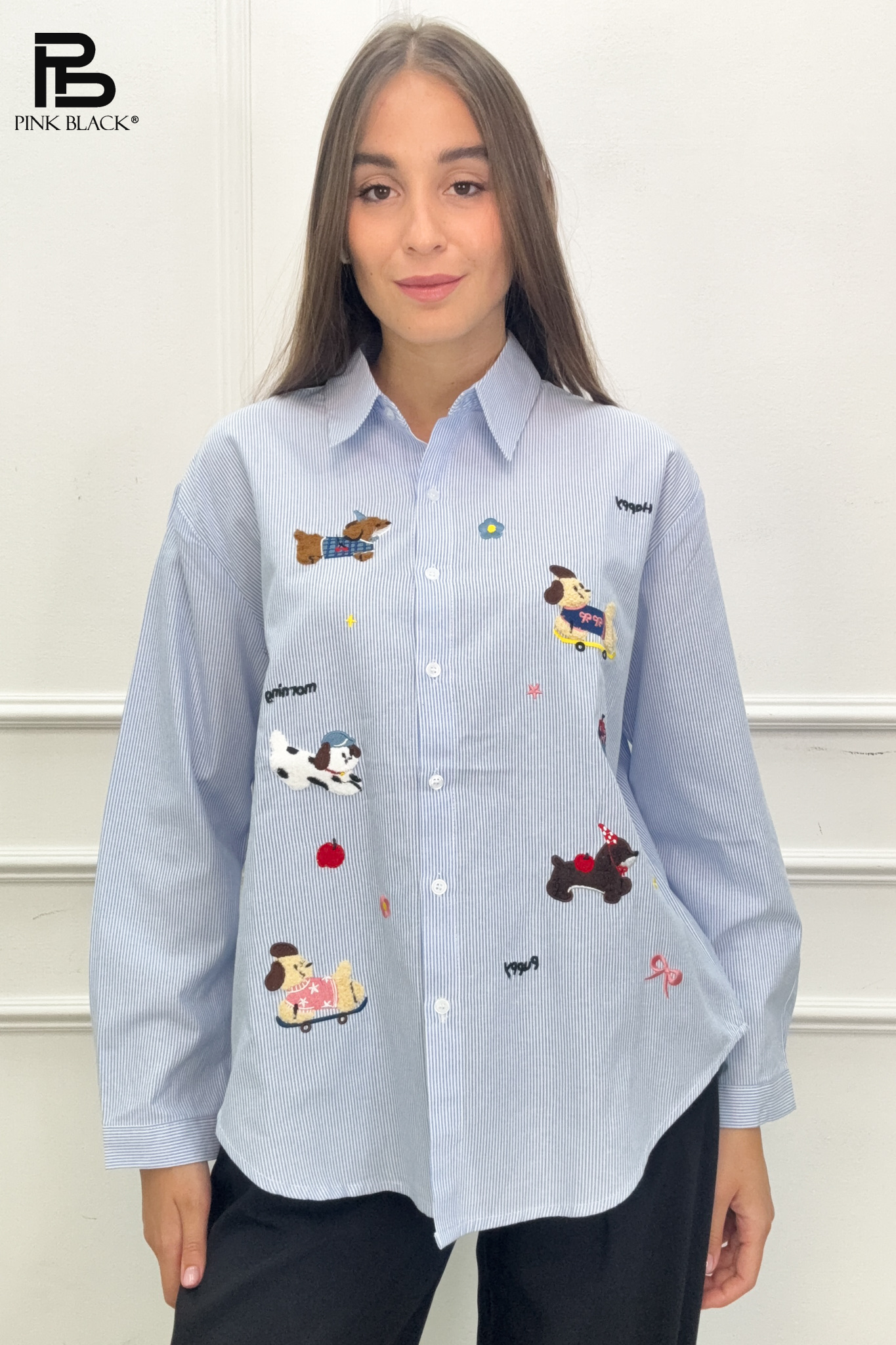Oversized Shirt with Collar