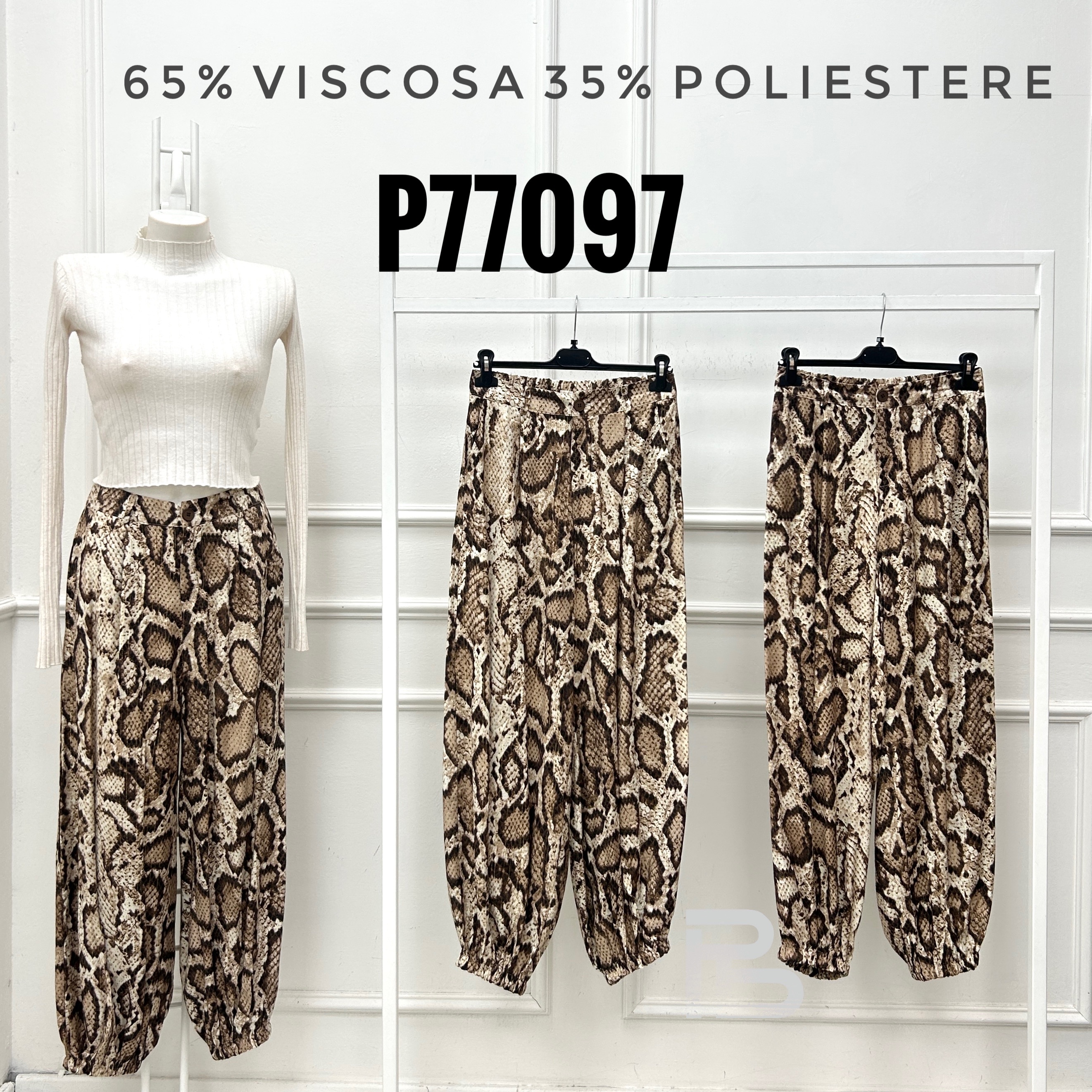High‑Waist Wide Trousers