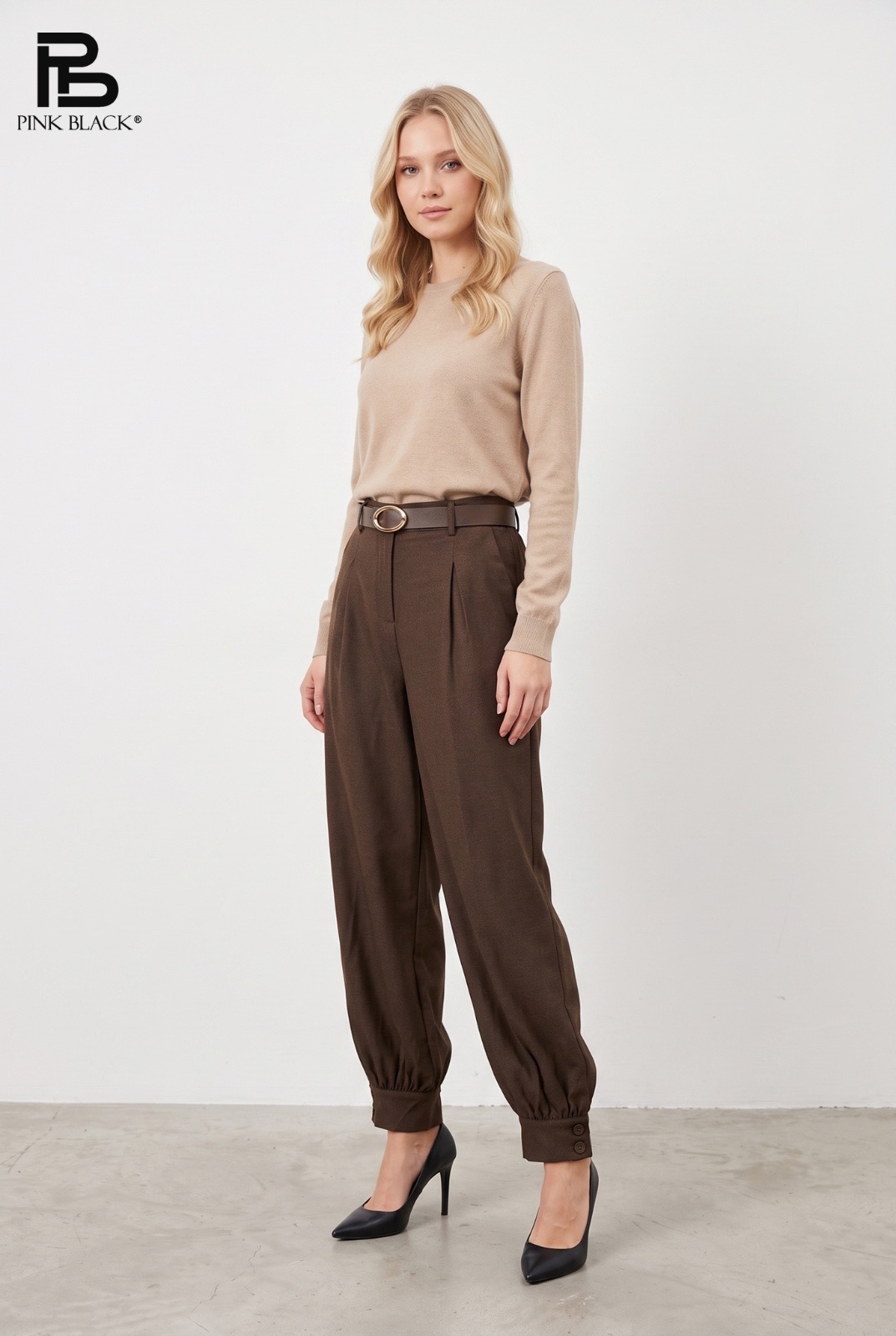 Pleated Jogger Trousers