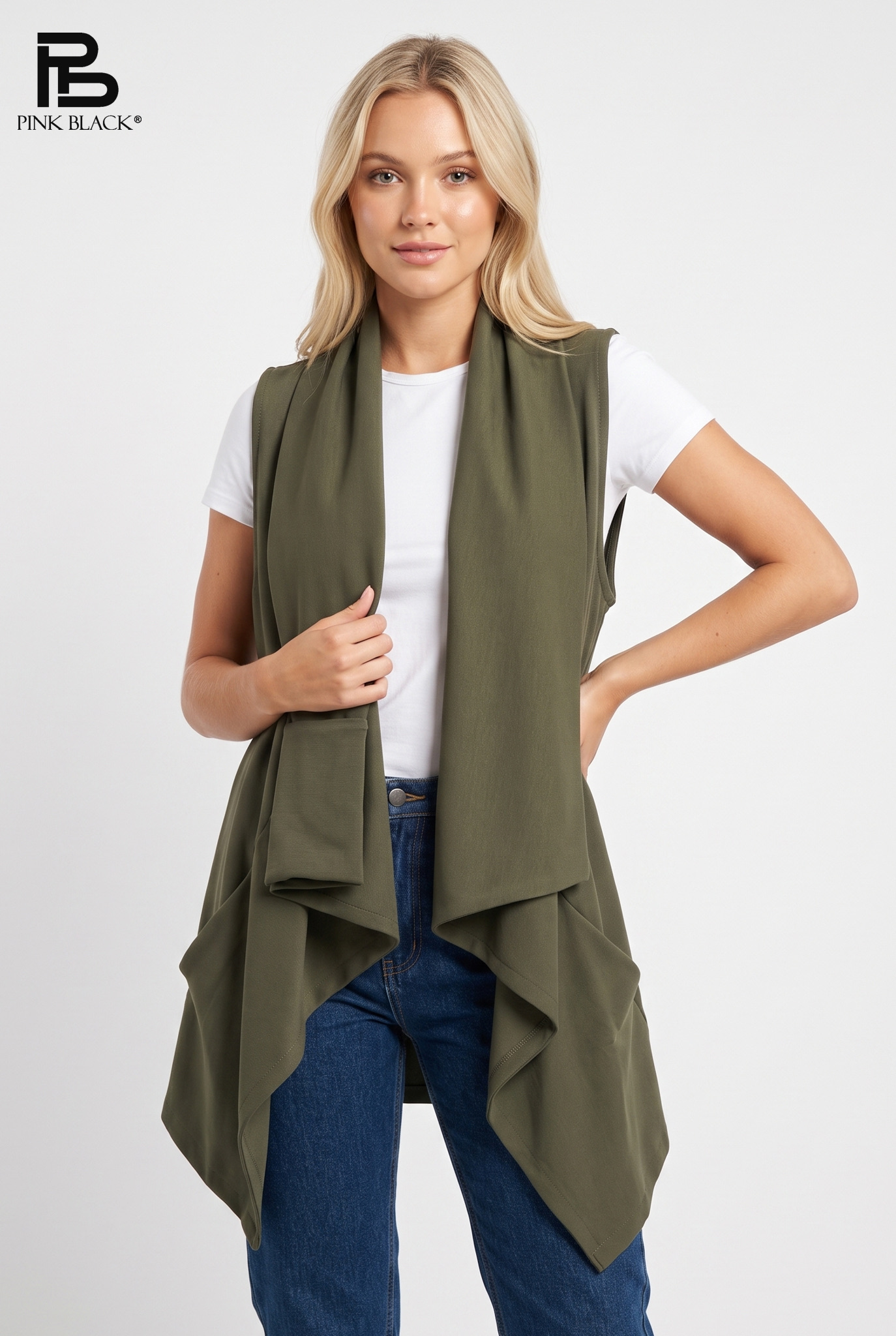 Long Asymmetric Vest