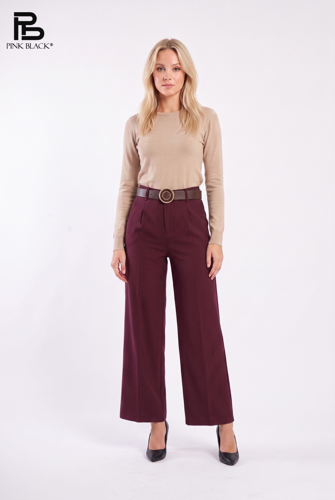 Wide High-Waist Trousers