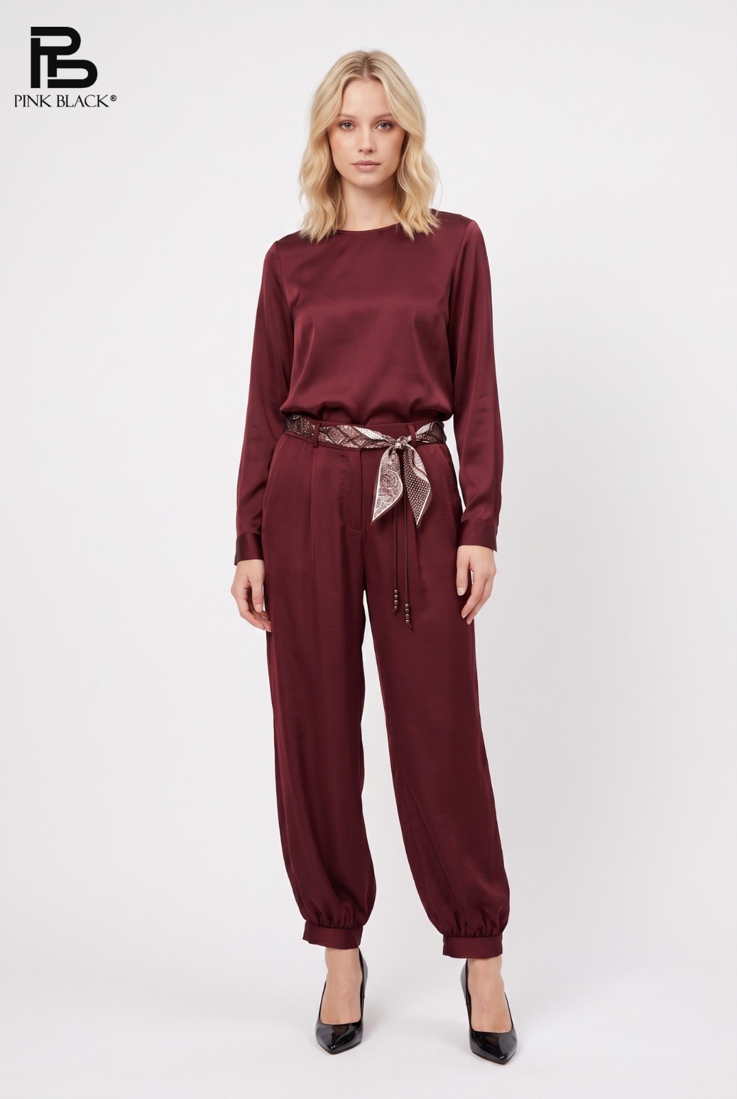 Pleated Jogger Trousers